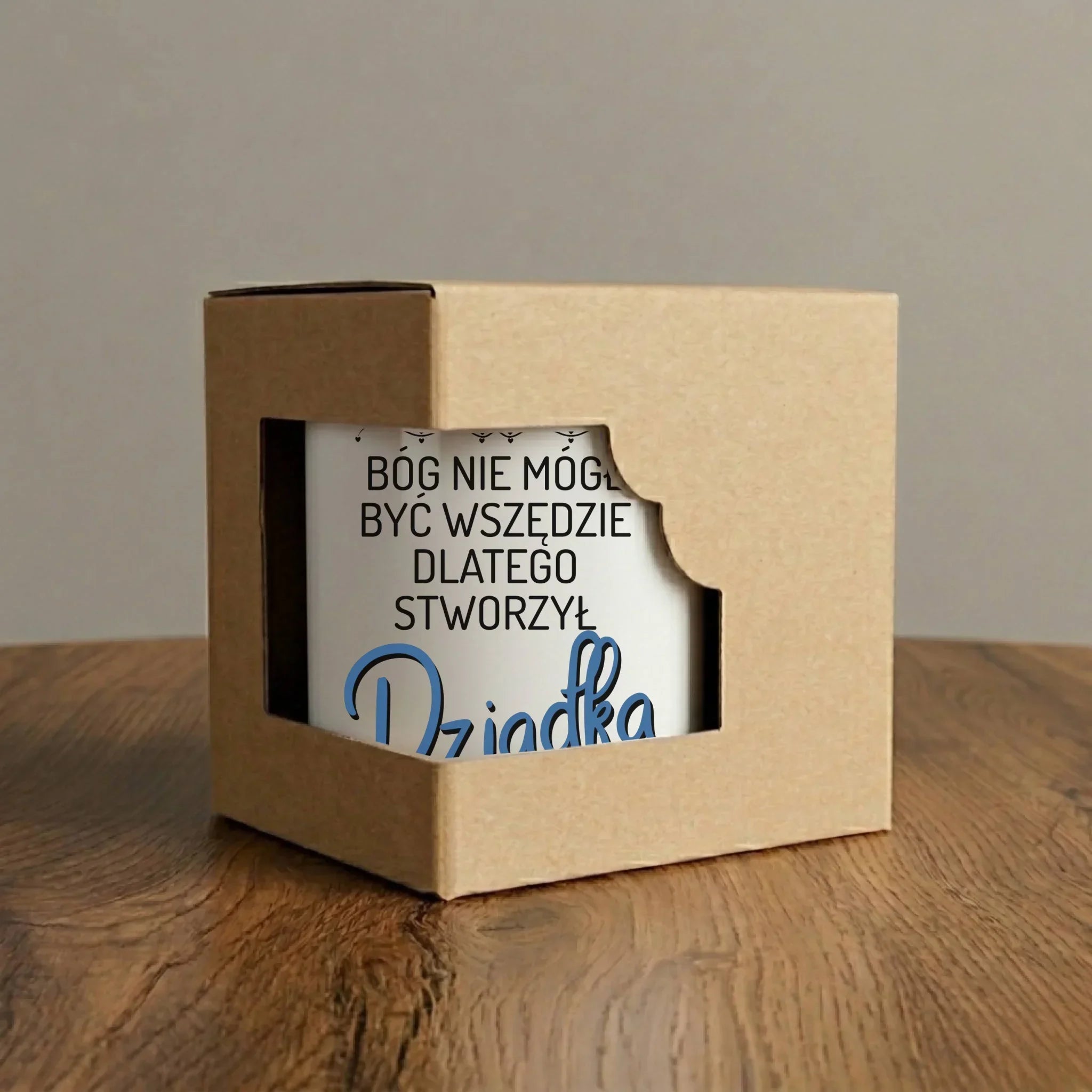 Kubek dla dziadka - Bóg nie mógł być wszędzie dlatego stworzył dziadka D09 - StoryCups.pl