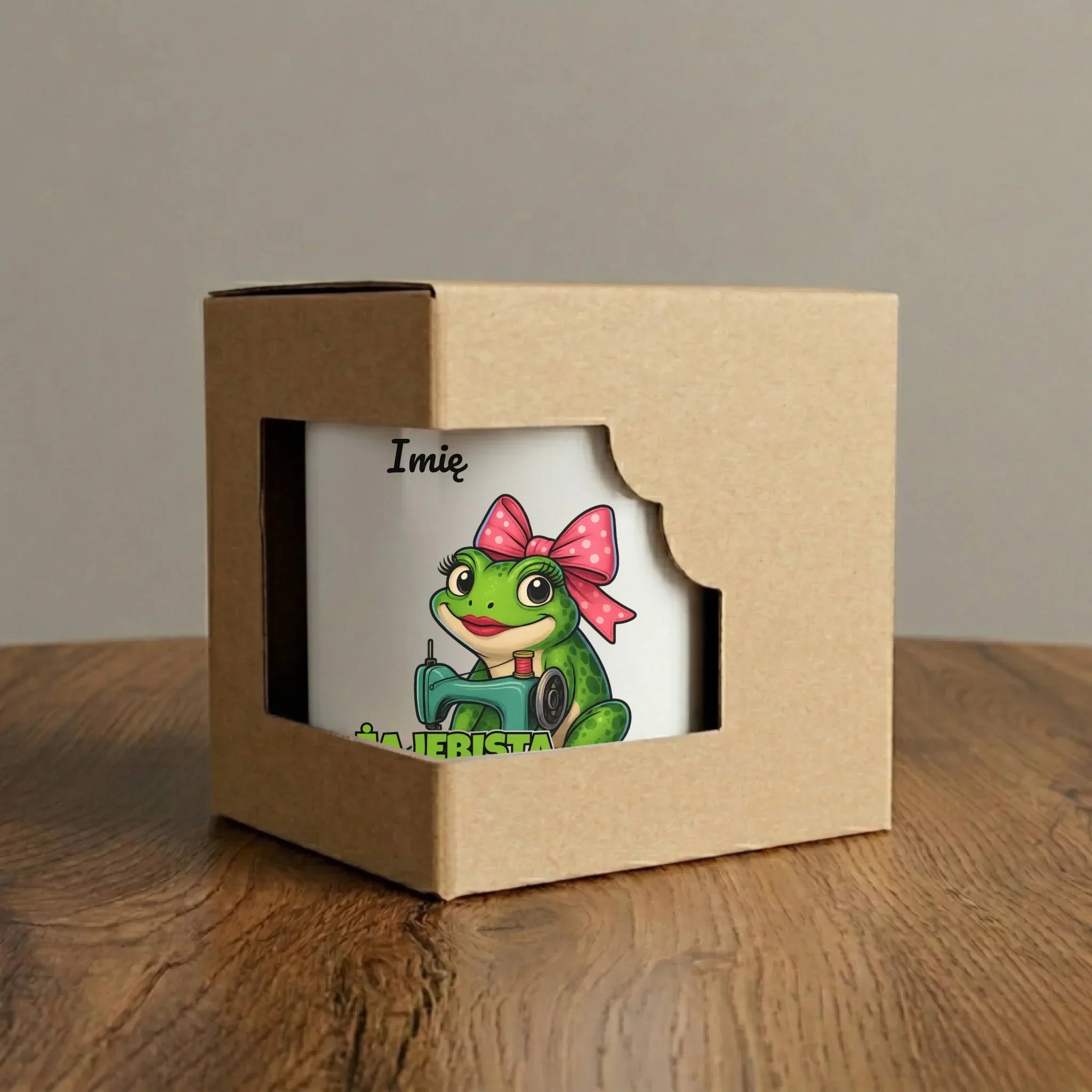 Kubek szyciowy dla krawcowej – Żajebista krawcowa - personalizowany HS32 - StoryCups.pl