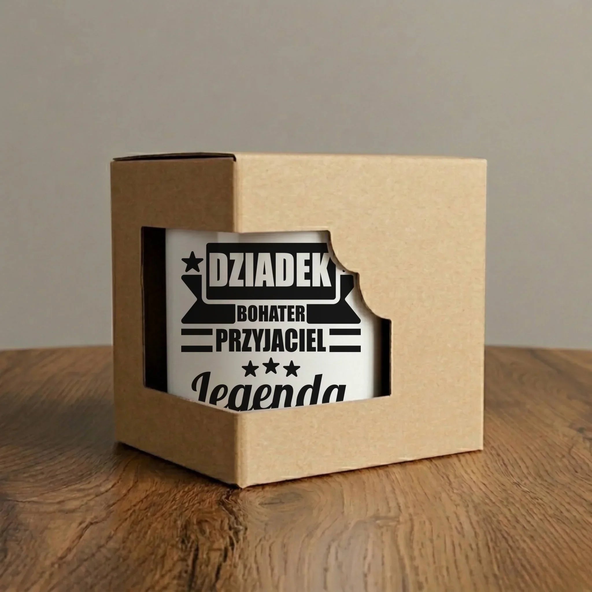 Kubek dla dziadka - Bohater przyjaciel legenda D20 - StoryCups.pl