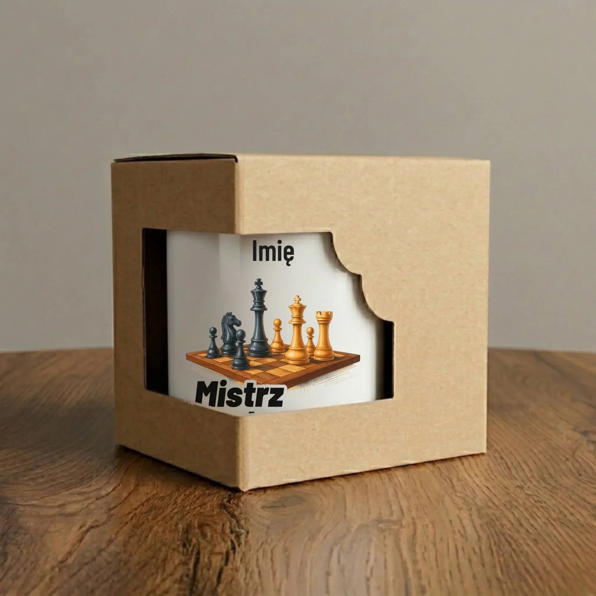 Kubek dla szachisty - Mistrz strategii - personalizowany HSZ11 - StoryCups.pl