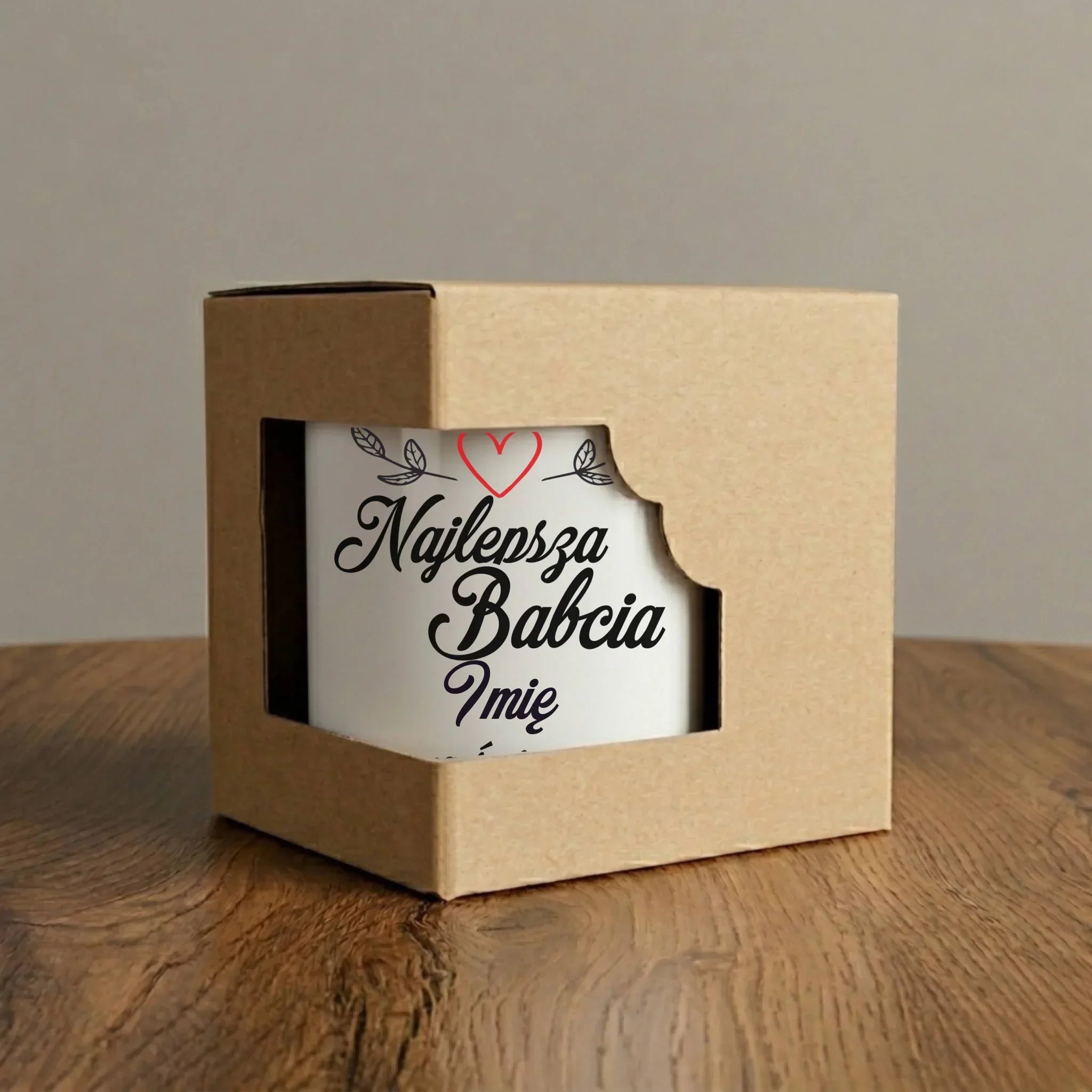 Kubek dla babci - Najlepsza Babcia na Świecie - personalizowany B12 - StoryCups.pl