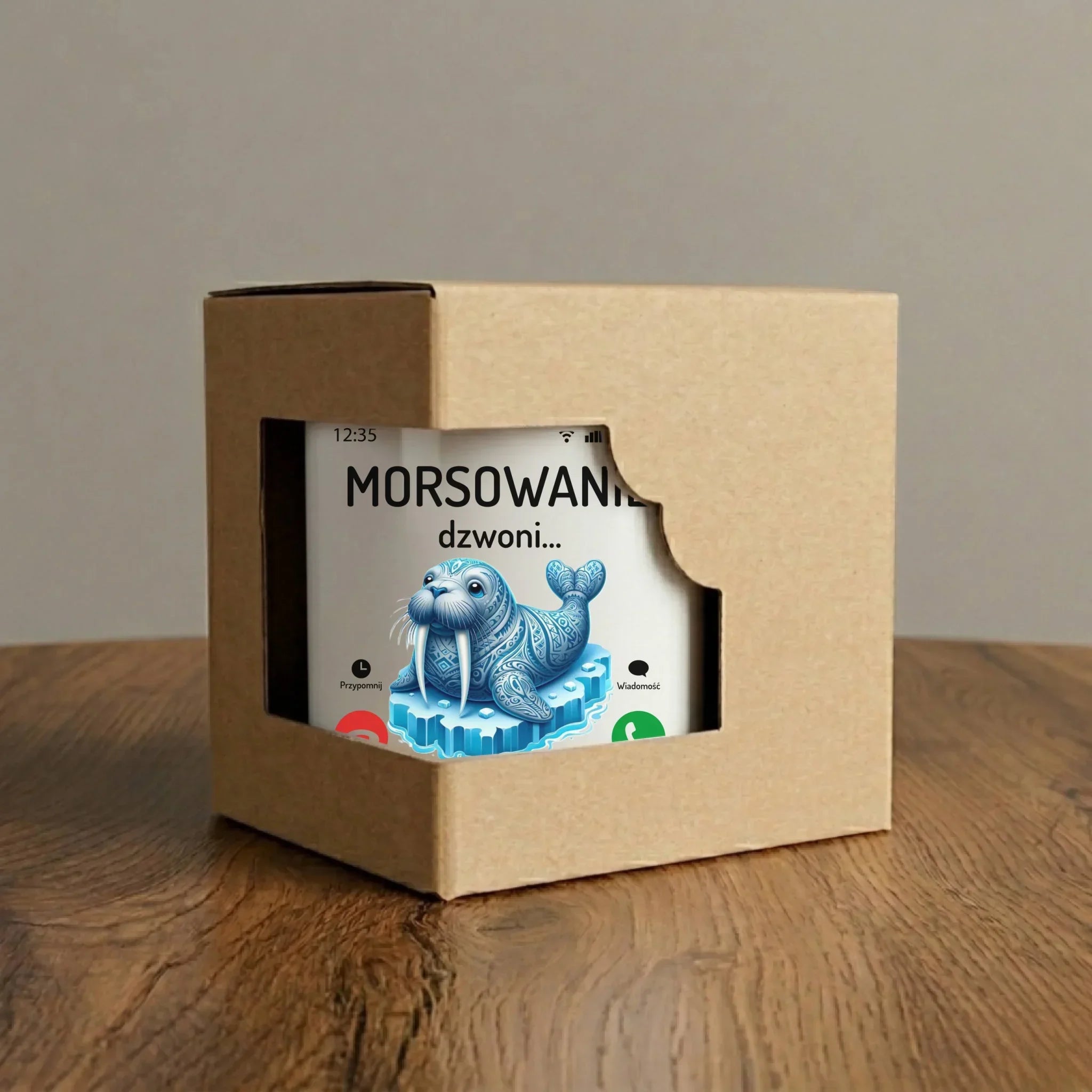 Kubek - prezent dla morsa - Morsowanie dzwoni muszę iść - Mors HM04 - StoryCups.pl