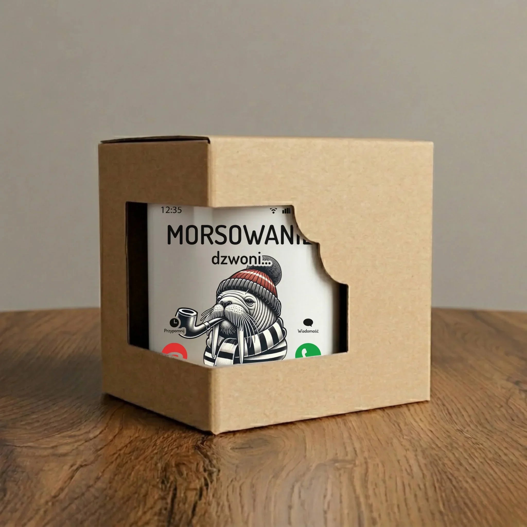 Kubek - prezent dla morsa - Morsowanie dzwoni muszę iść - Mors HM19 - StoryCups.pl