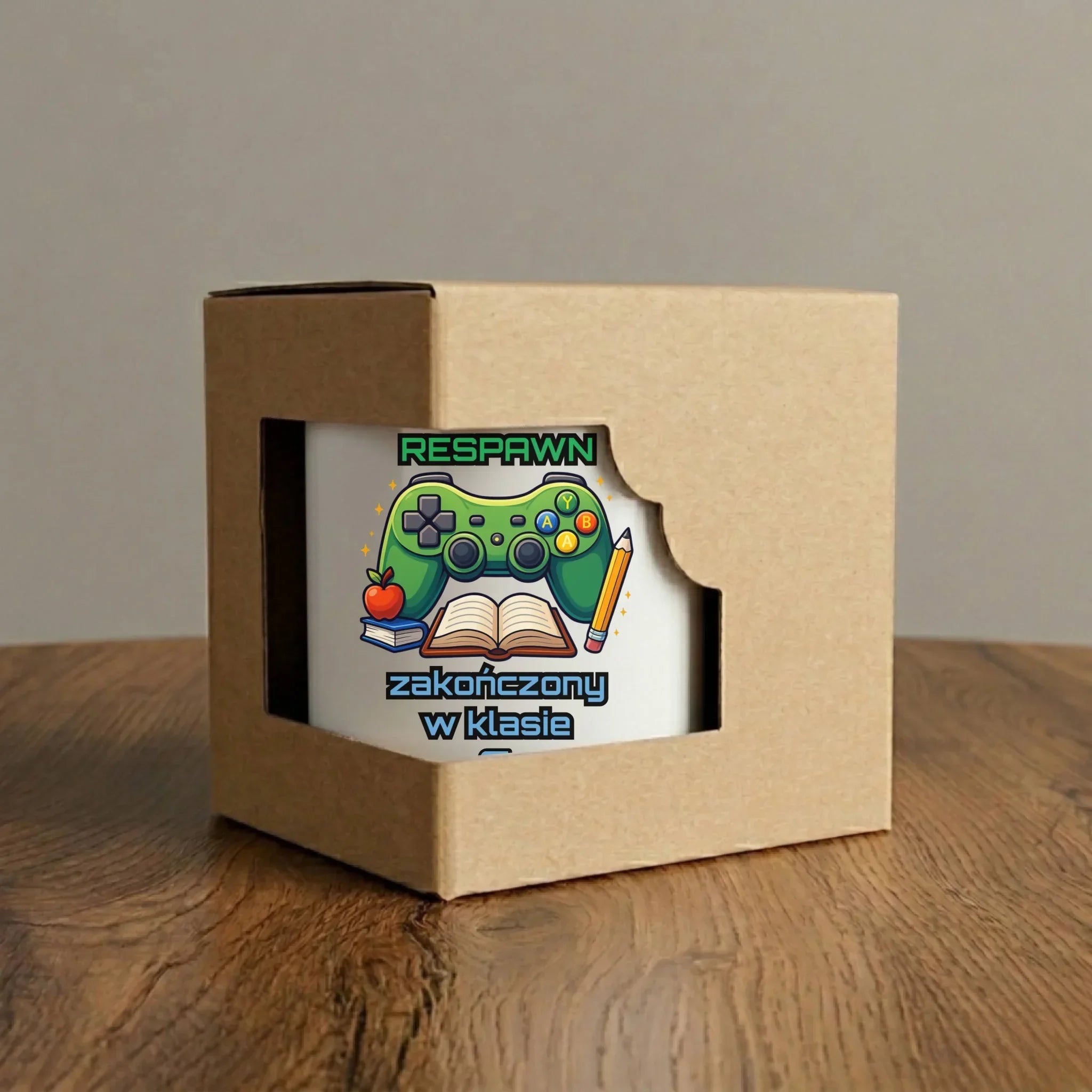 Kubek szkolny - Respawn - gamer do szkoły - personalizowany SZ18 - StoryCups.pl