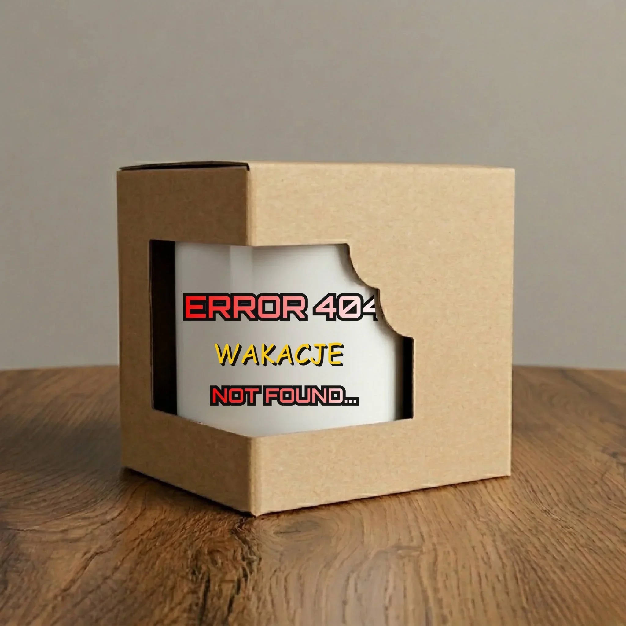 Kubek szkolny - Error 404 - śmieszny SZ15 - StoryCups.pl