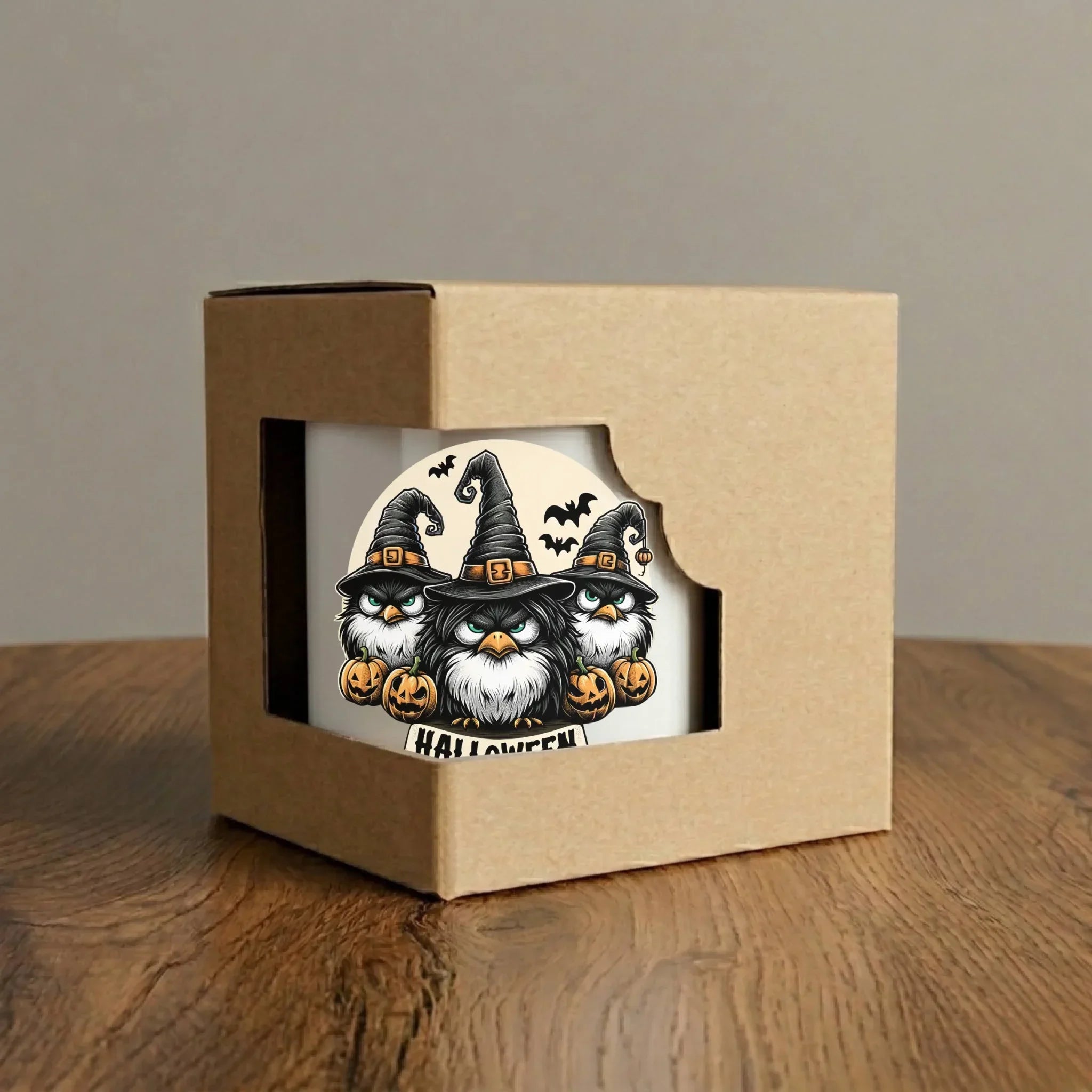 Kubek na Halloween - Upiorne sowy wiedźmy HL15 - StoryCups.pl