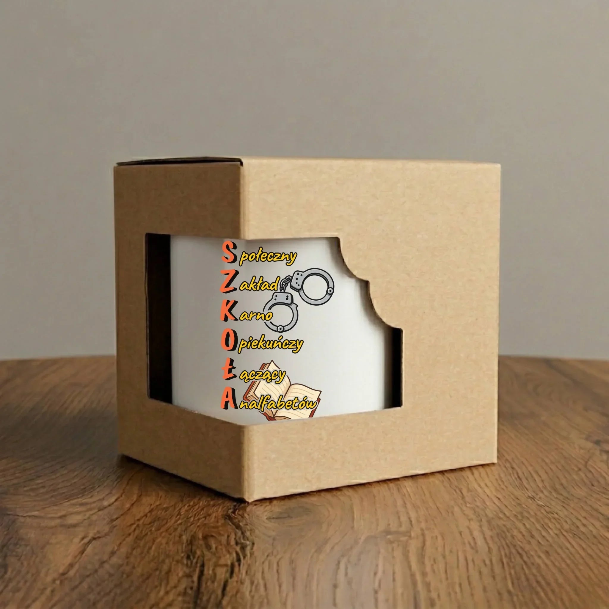 Kubek do szkoły - S.Z.K.O.Ł.A. Zakład Karno Opiekuńczy SZ17 - StoryCups.pl