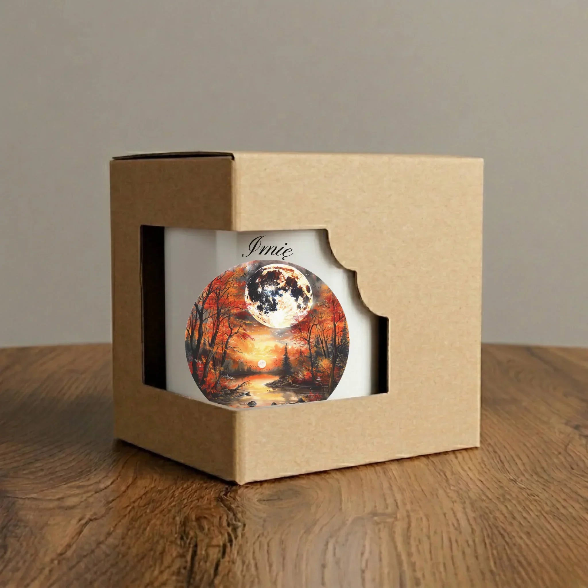 Kubek jesieniara - Pełnia księżyca - personalizowany JS10 - StoryCups.pl