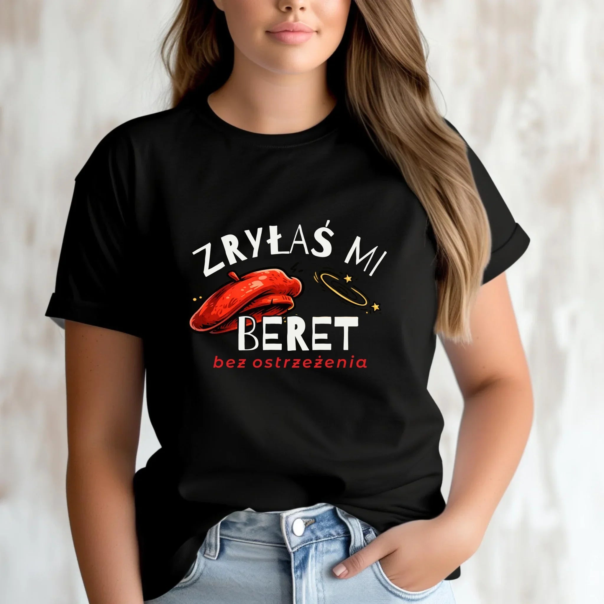 Koszulka damska - Zryłaś mi beret DZ34 - StoryCups.pl