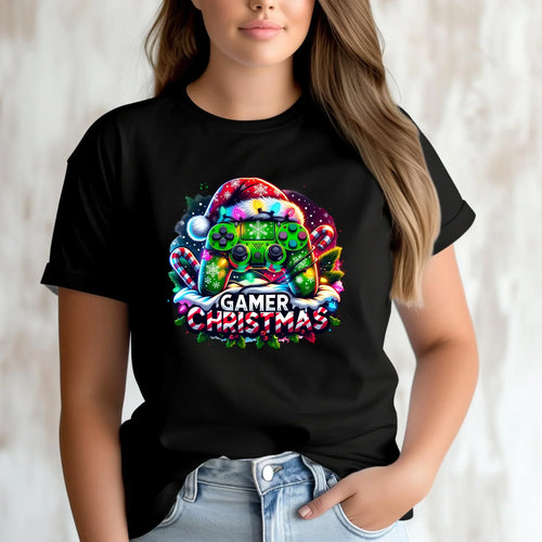 Koszulka damska świąteczna - prezent dla gracza - Christmas gamer BN22 - StoryCups.pl