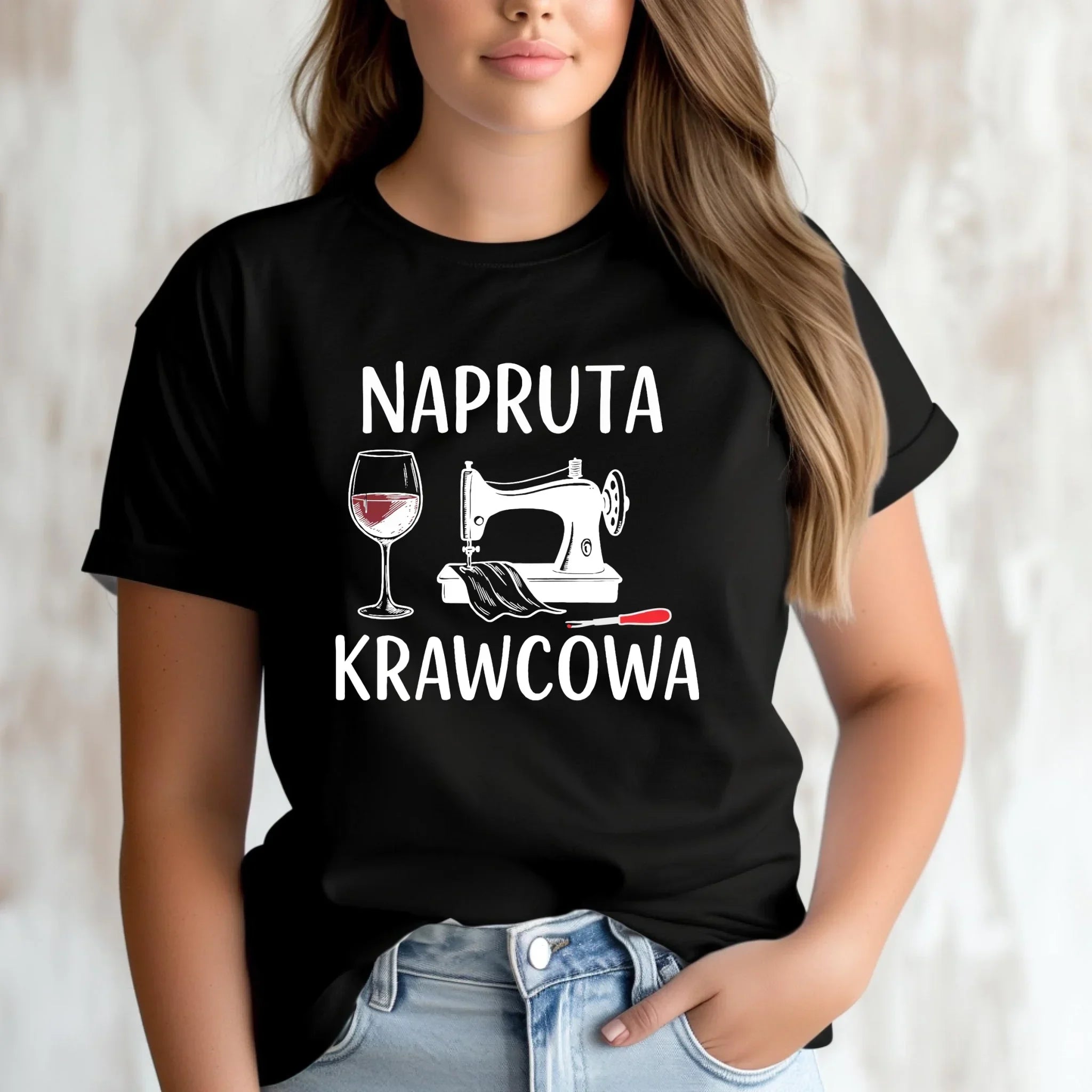 Koszulka damska szyciowa dla krawcowej - Napruta krawcowa HS25 - StoryCups.pl