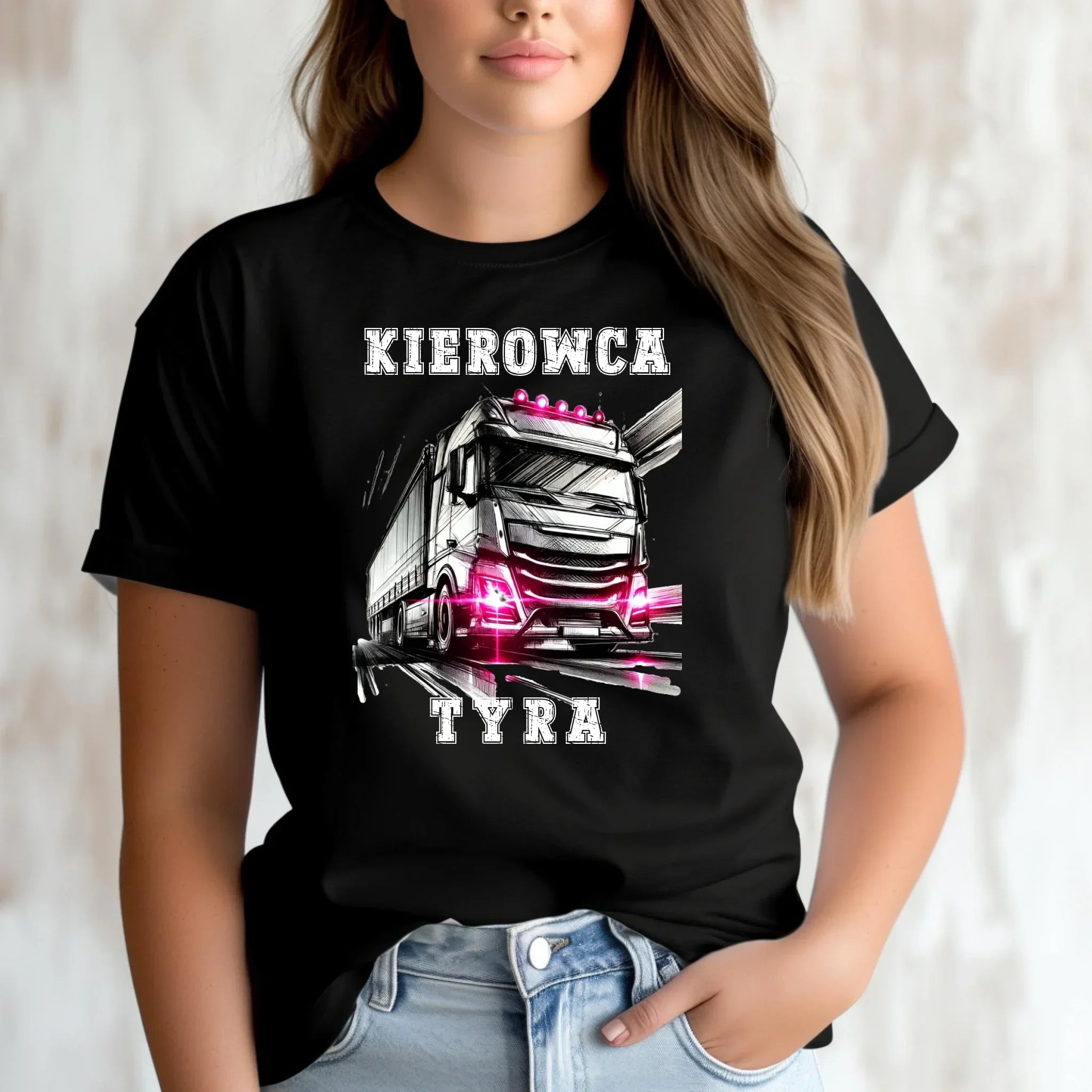 Koszulka damska dla kierowcy ciężarówki - Kierowca tyra ZKT15 - StoryCups.pl