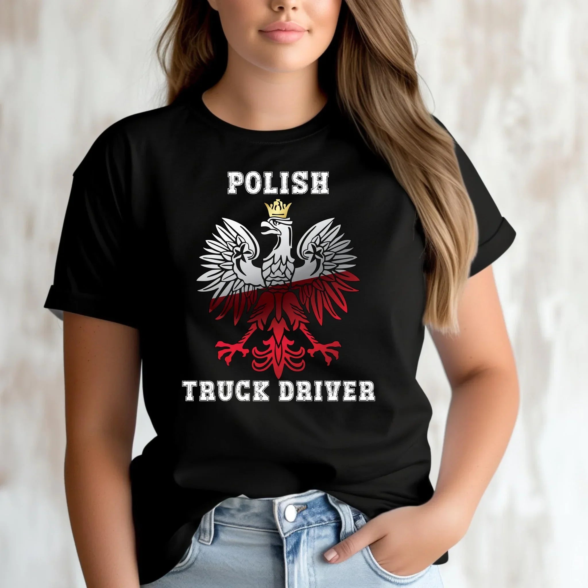 Koszulka damska dla kierowcy ciężarówki - Polish Truck Driver ZKT06 - StoryCups.pl
