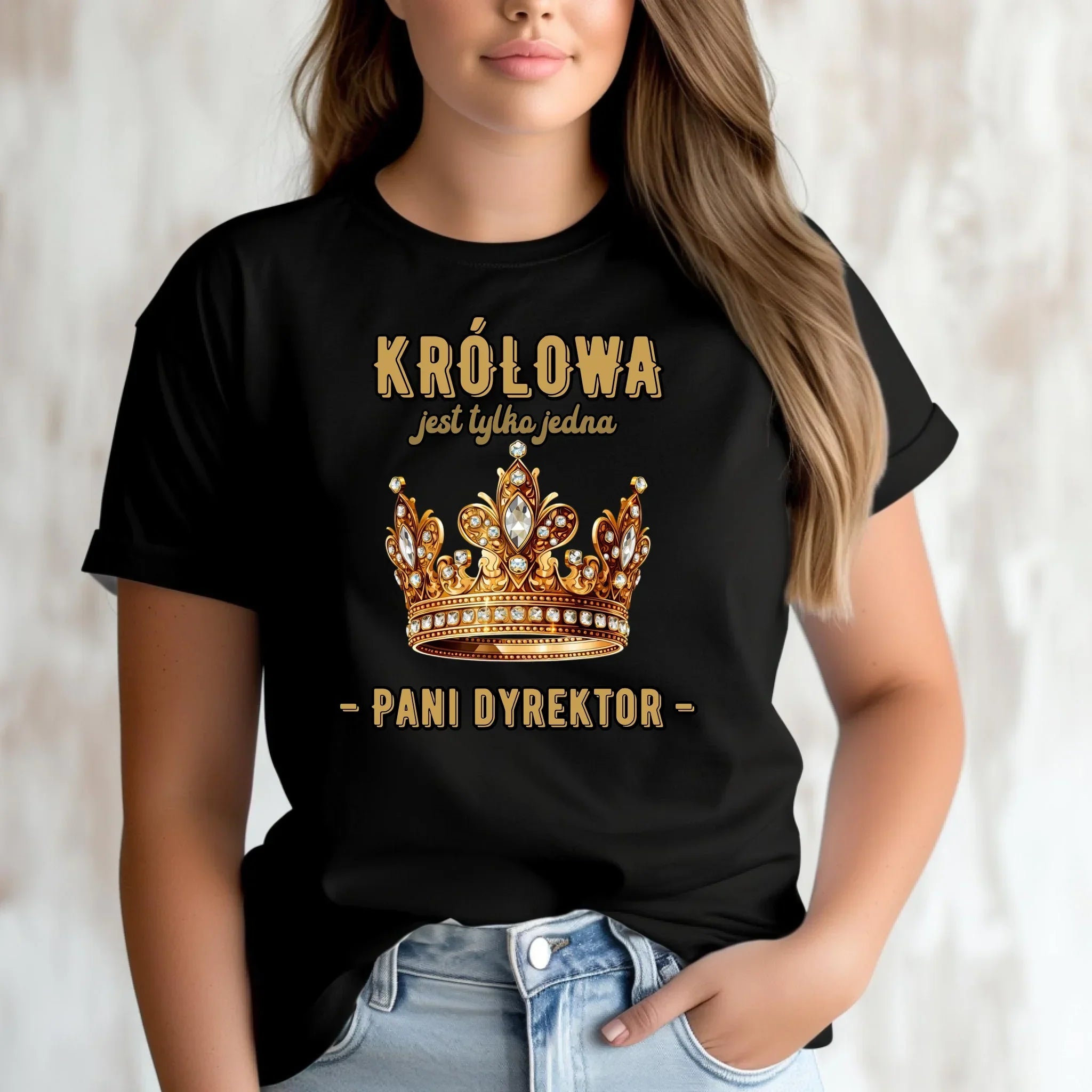Koszulka damska dla dyrektorki szkoły - Królowa jest tylko jedna N78 - StoryCups.pl