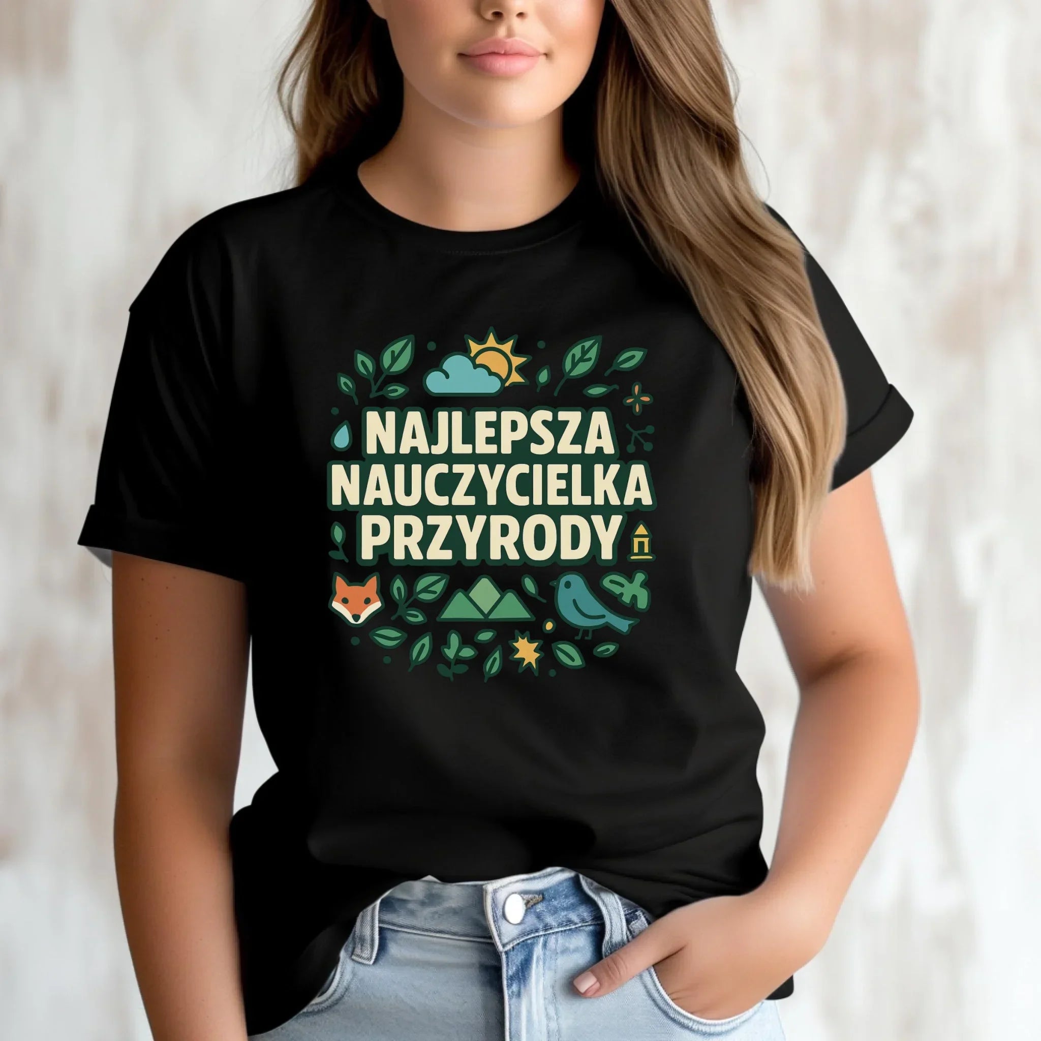 Koszulka damska dla nauczycielki - Najlepsza nauczycielka przyrody N64 - StoryCups.pl