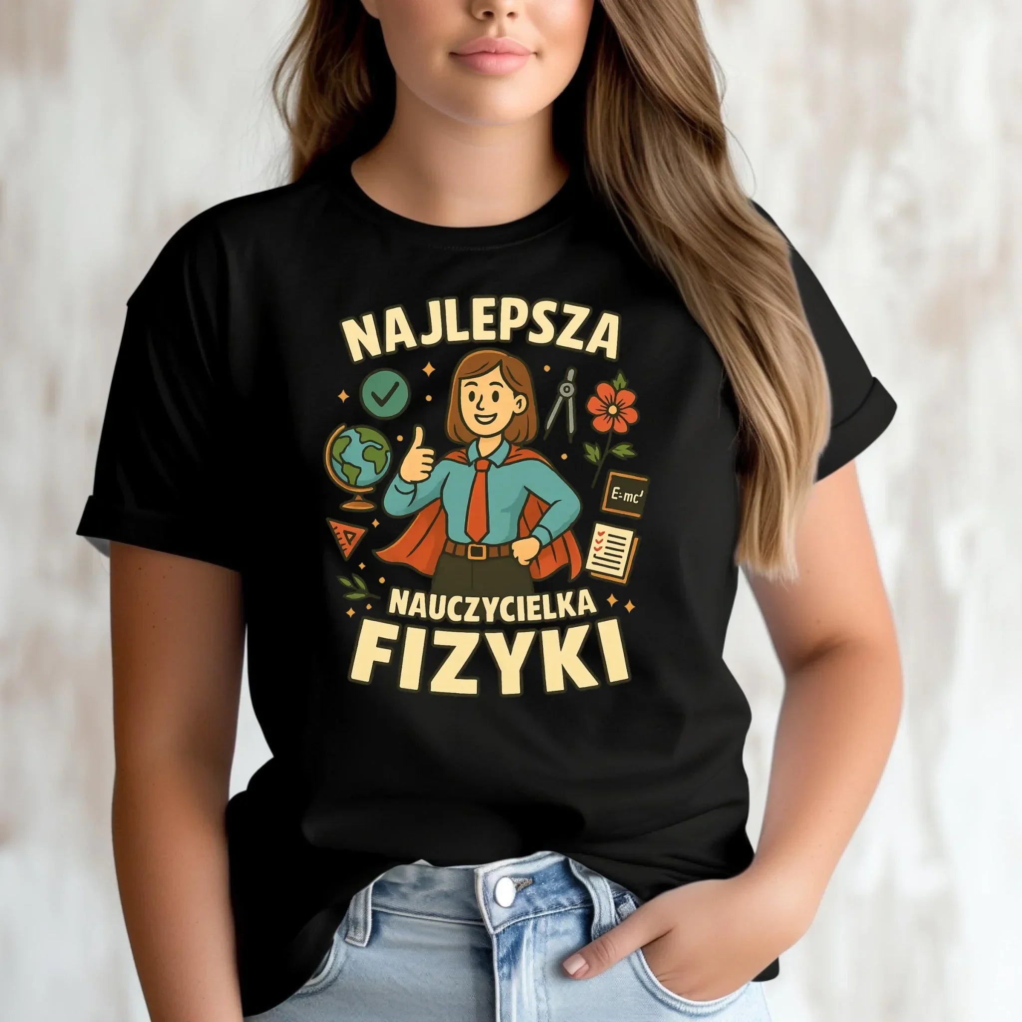 Koszulka damska dla nauczycielki - Najlepsza nauczycielka fizyki N23 - StoryCups.pl