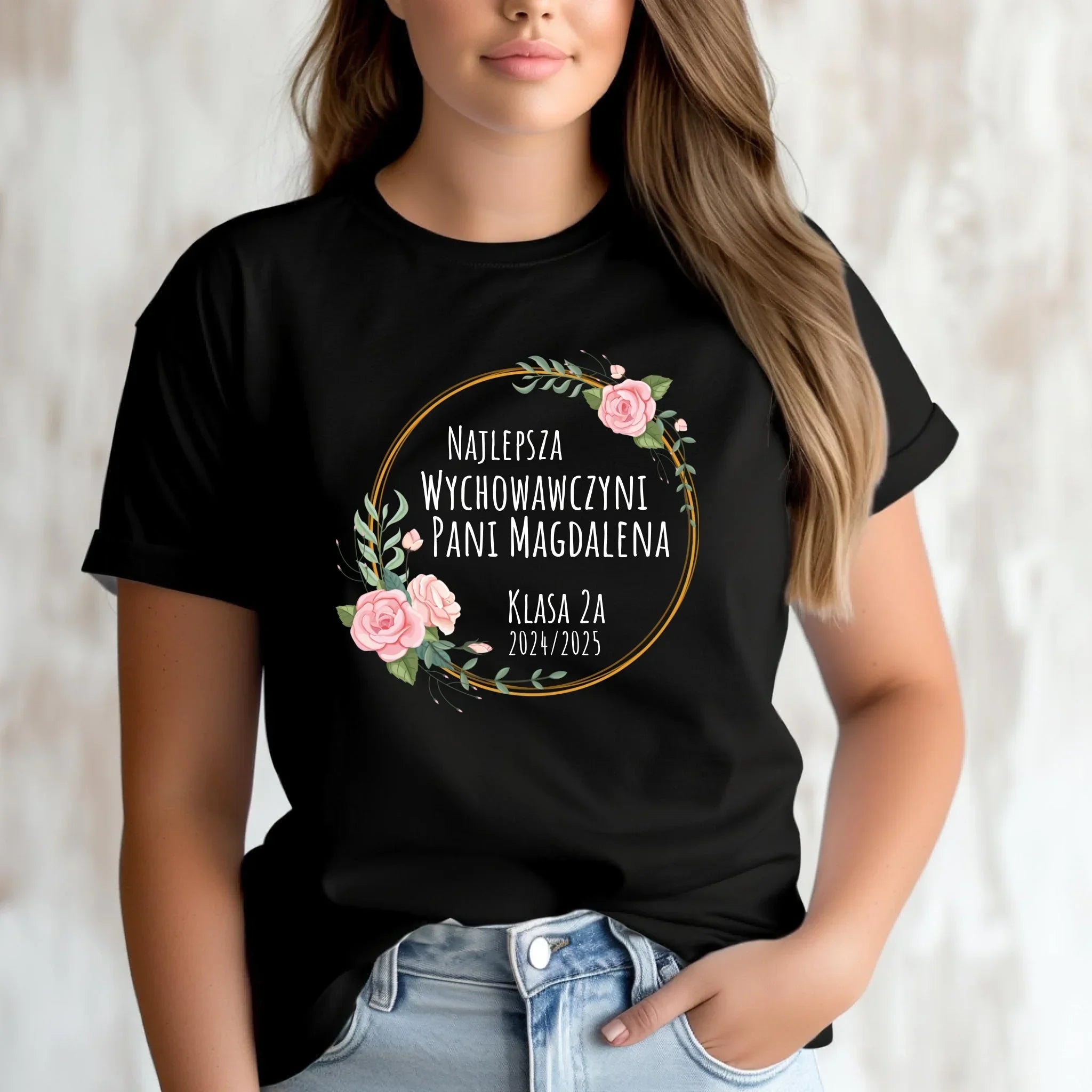 Koszulka damska - Najlepsza Wychowawczyni - personalizowana N02 - StoryCups.pl