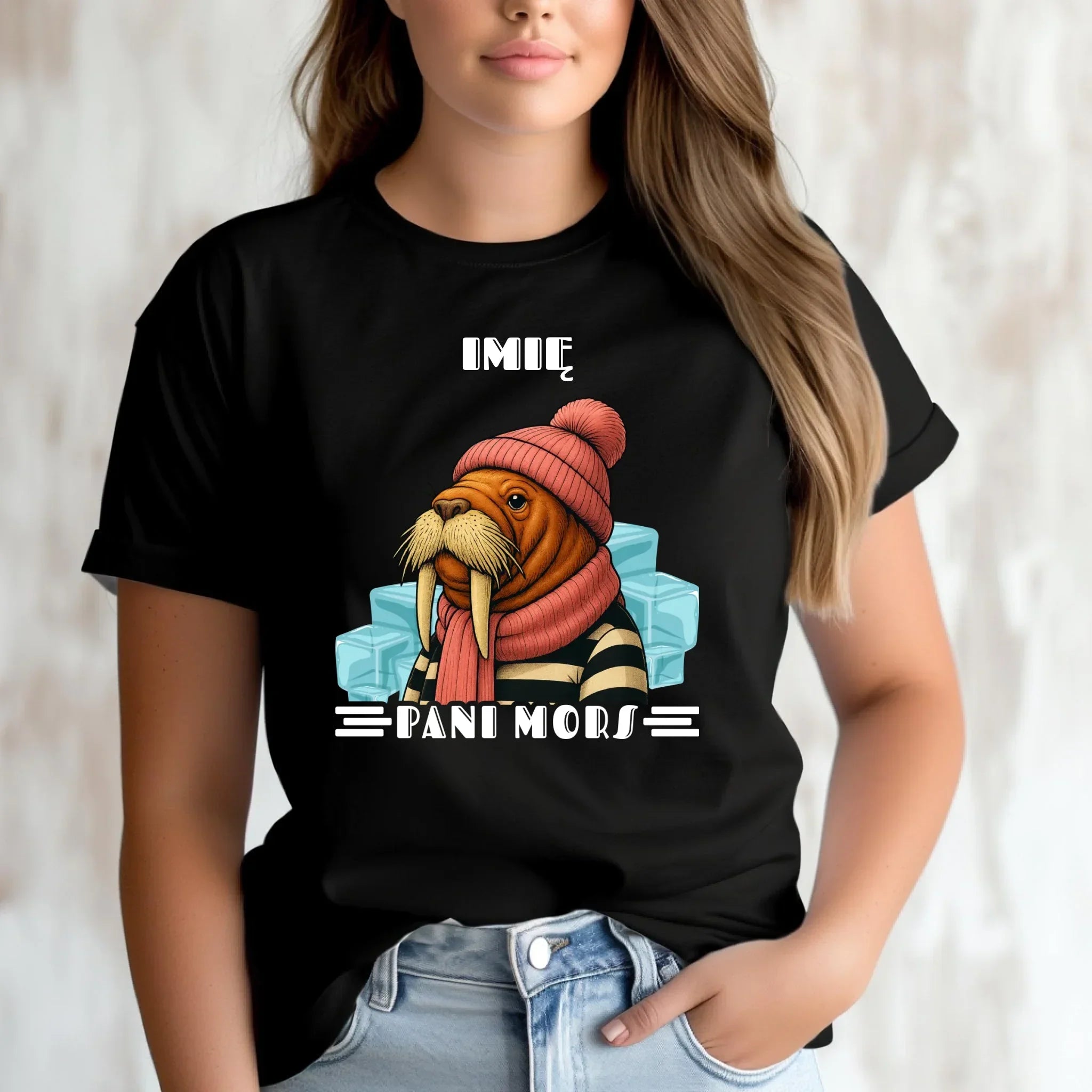 Koszulka damska - prezent dla morsa - Pani Mors - personalizowana HM16 - StoryCups.pl