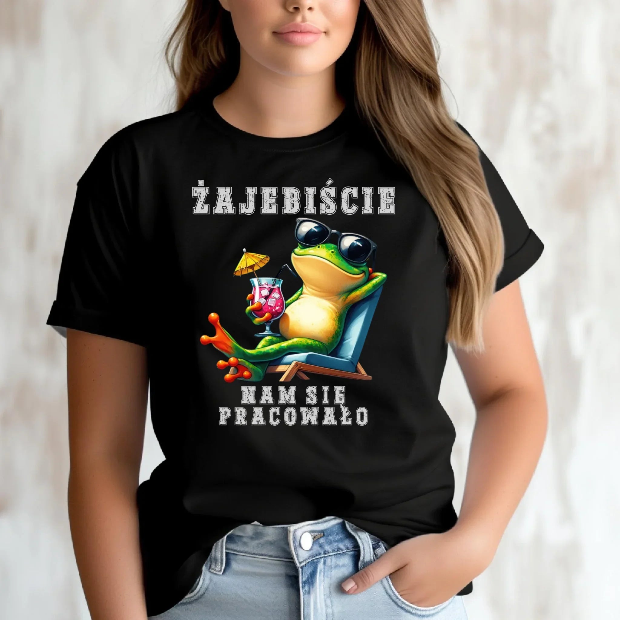 Koszulka damska na odejście z pracy - Żajebiście nam się pracowało OP09 - StoryCups.pl