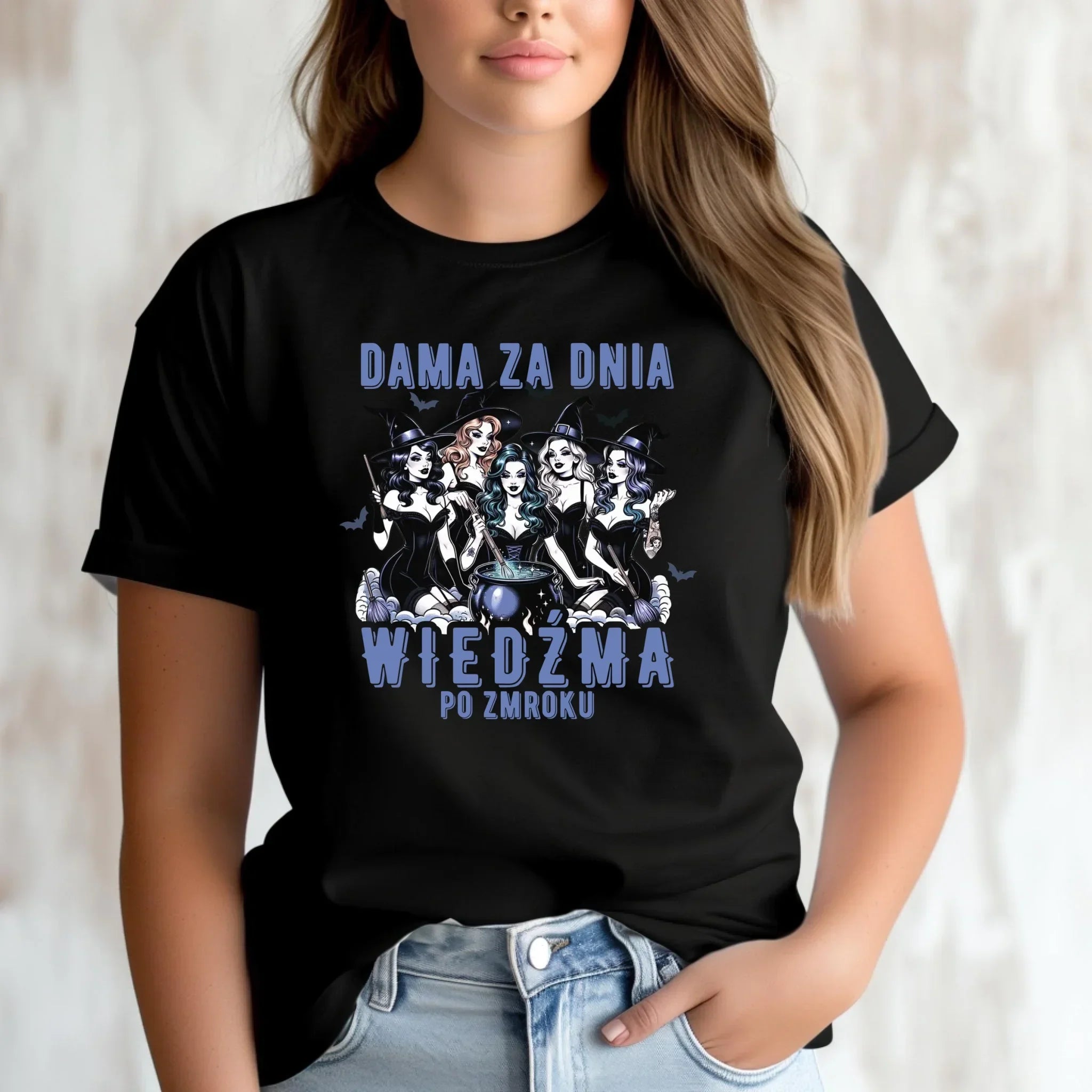 Koszulka damska - Dama za dnia wiedźma po zmroku HL16 - StoryCups.pl