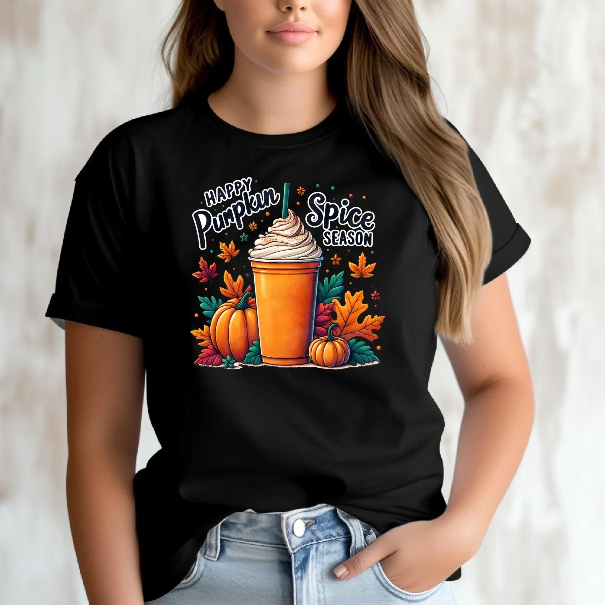 Koszulka damska jesieniara - Pumpkin Spice - kawa dyniowa JS02 - StoryCups.pl