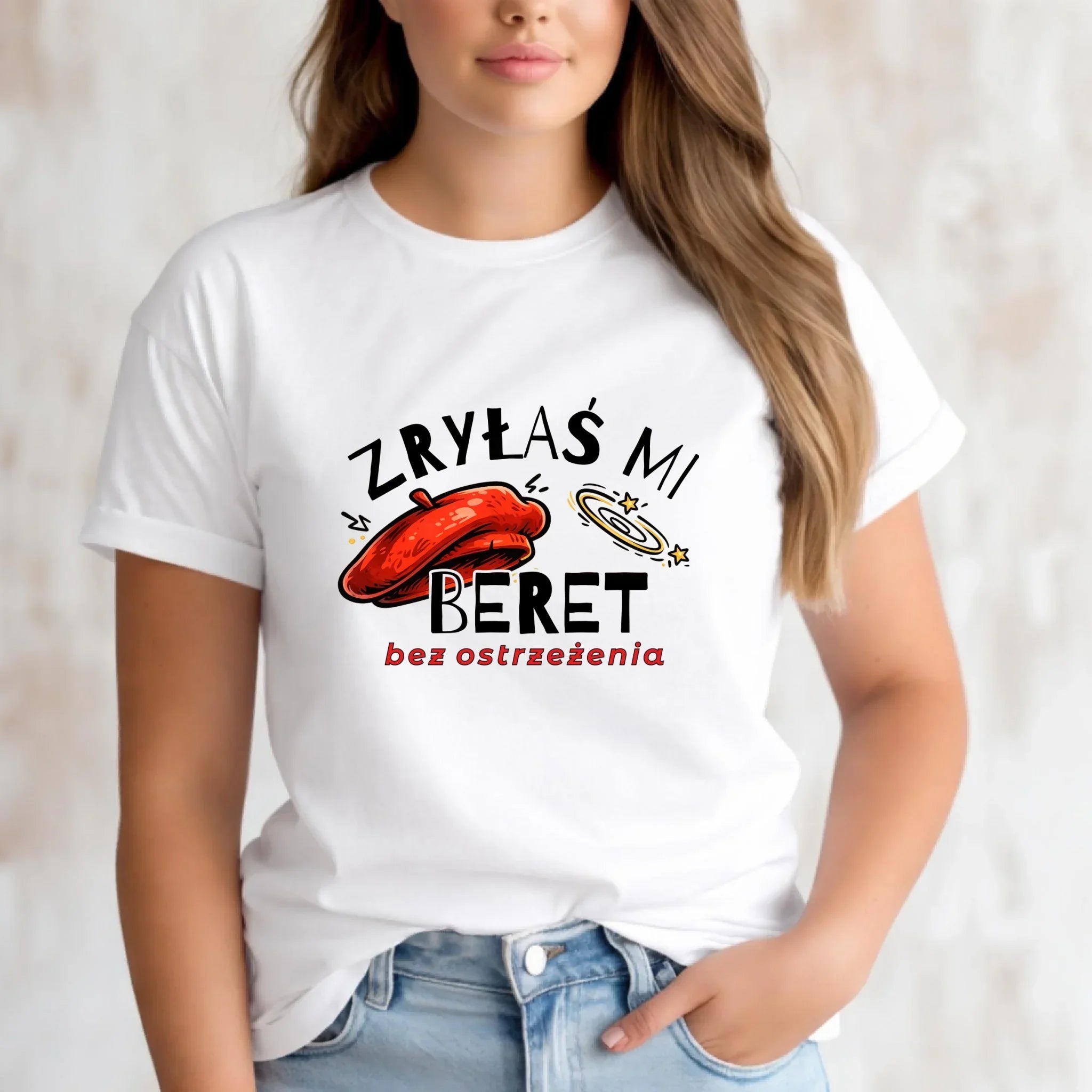 Koszulka damska - Zryłaś mi beret DZ34 - StoryCups.pl