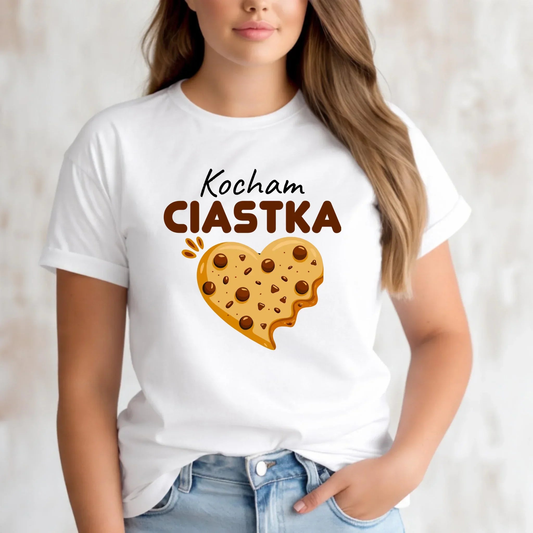 Koszulka damska - Kocham Ciastka W53 - StoryCups.pl
