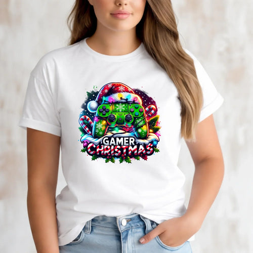 Koszulka damska świąteczna - prezent dla gracza - Christmas gamer BN22 - StoryCups.pl