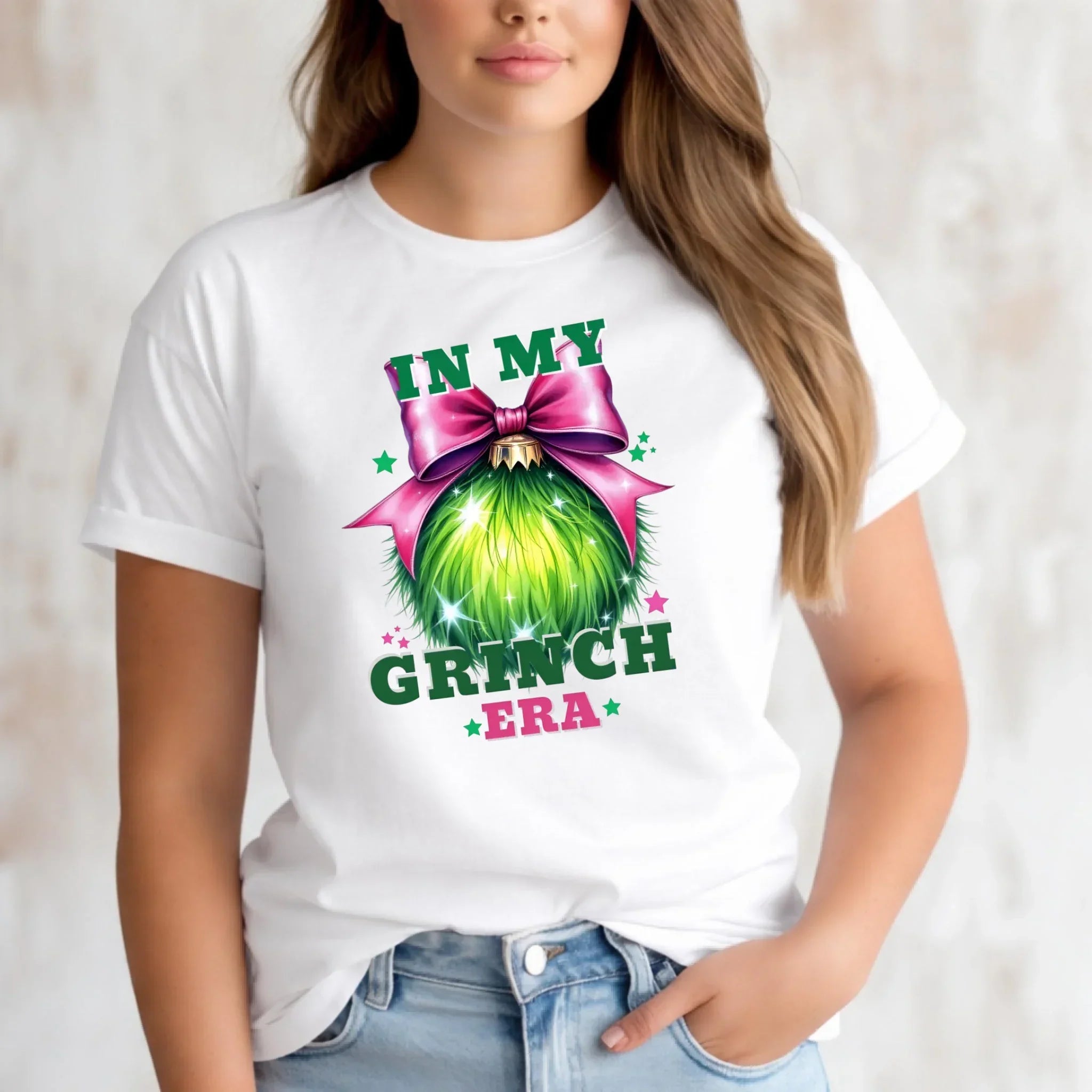 Koszulka damska świąteczna - In my Grinch era BN26 - StoryCups.pl