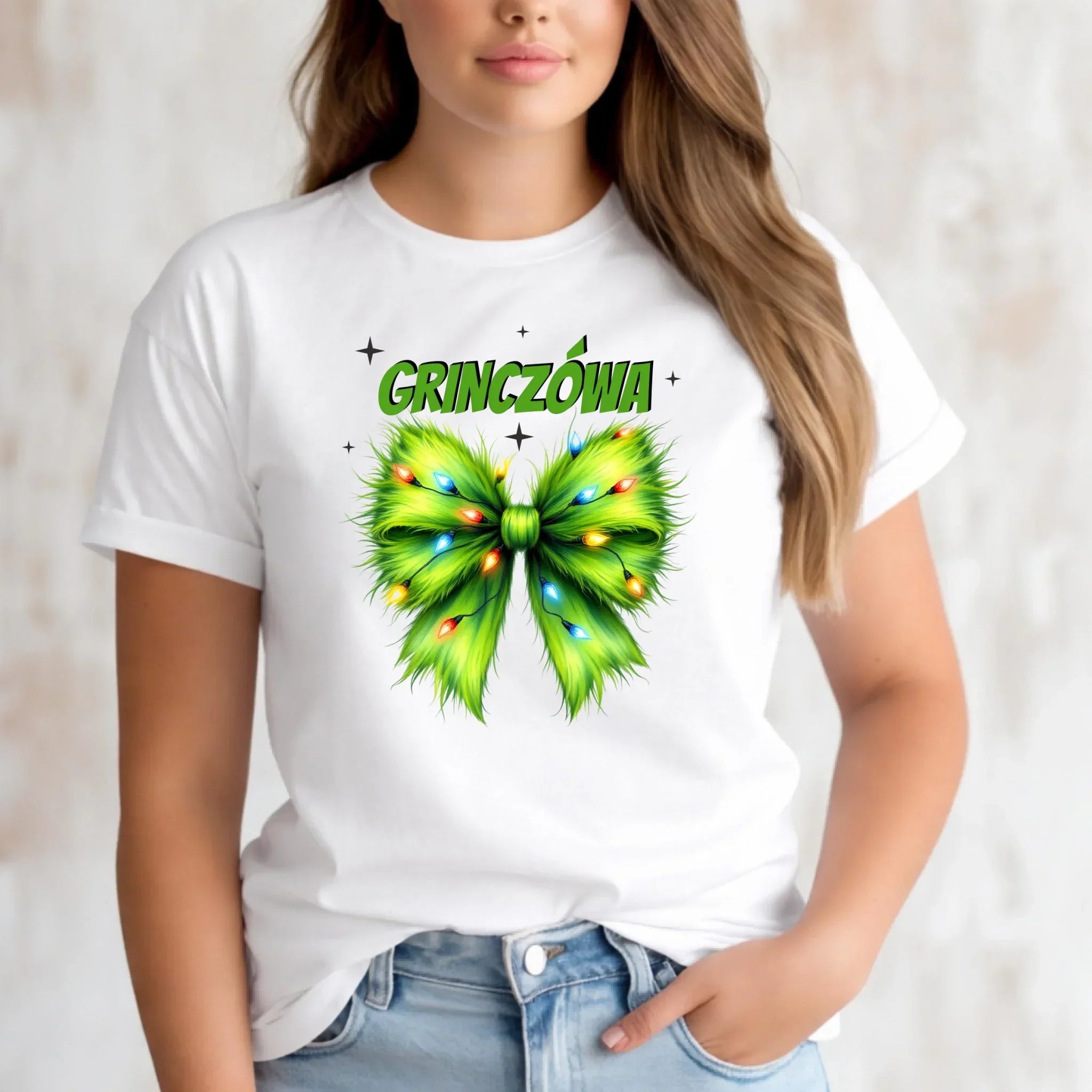 Koszulka damska świąteczna - Grinczówa BN114 - StoryCups.pl