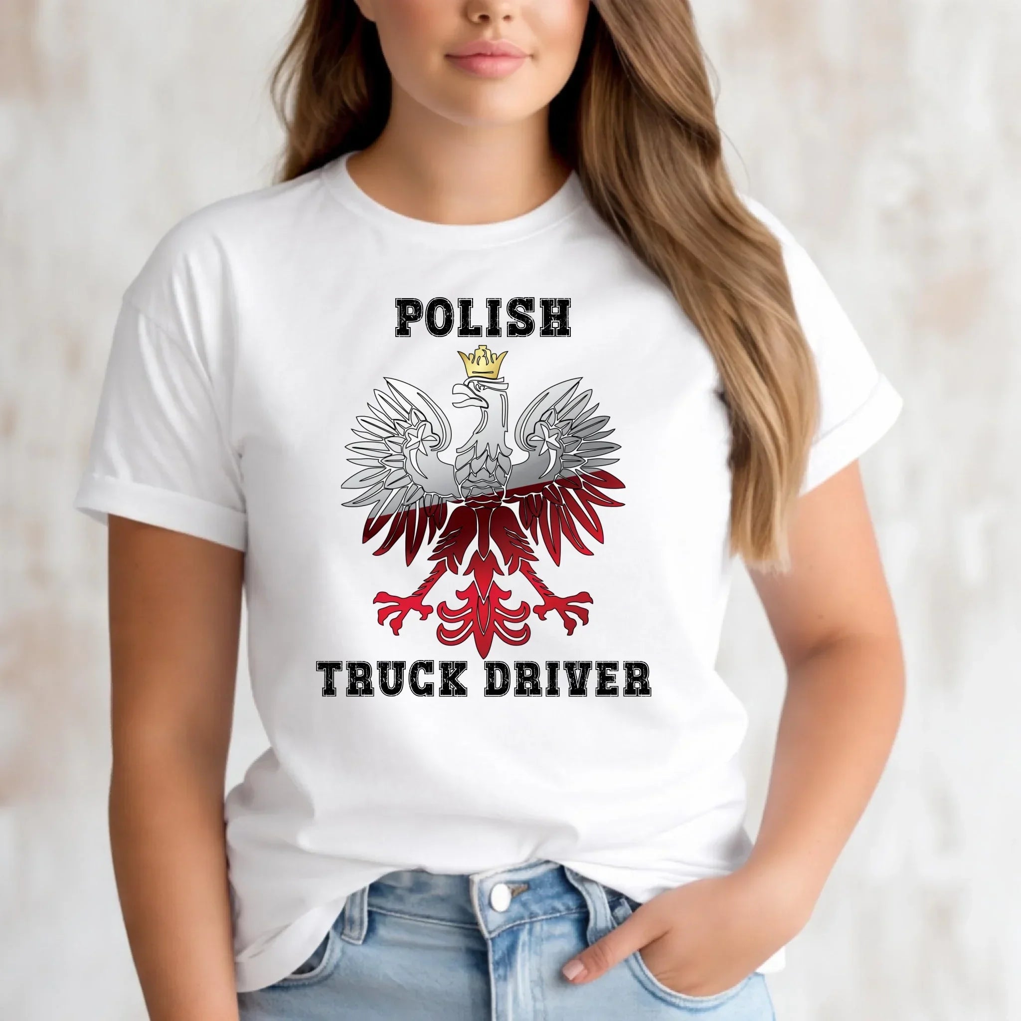 Koszulka damska dla kierowcy ciężarówki - Polish Truck Driver ZKT06 - StoryCups.pl