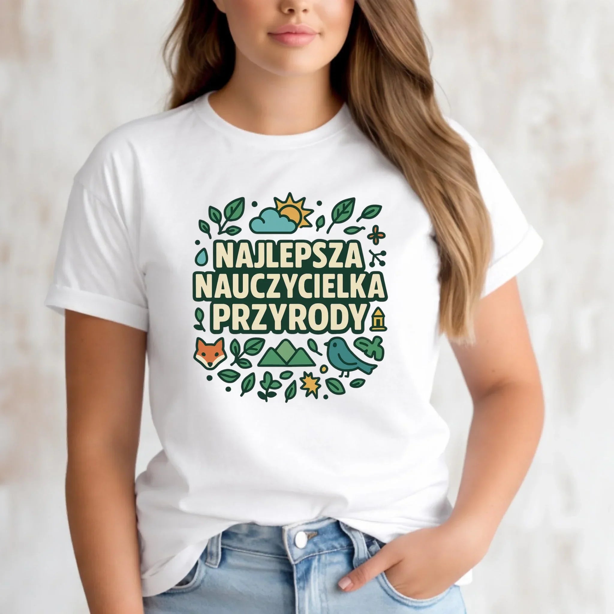 Koszulka damska dla nauczycielki - Najlepsza nauczycielka przyrody N64 - StoryCups.pl