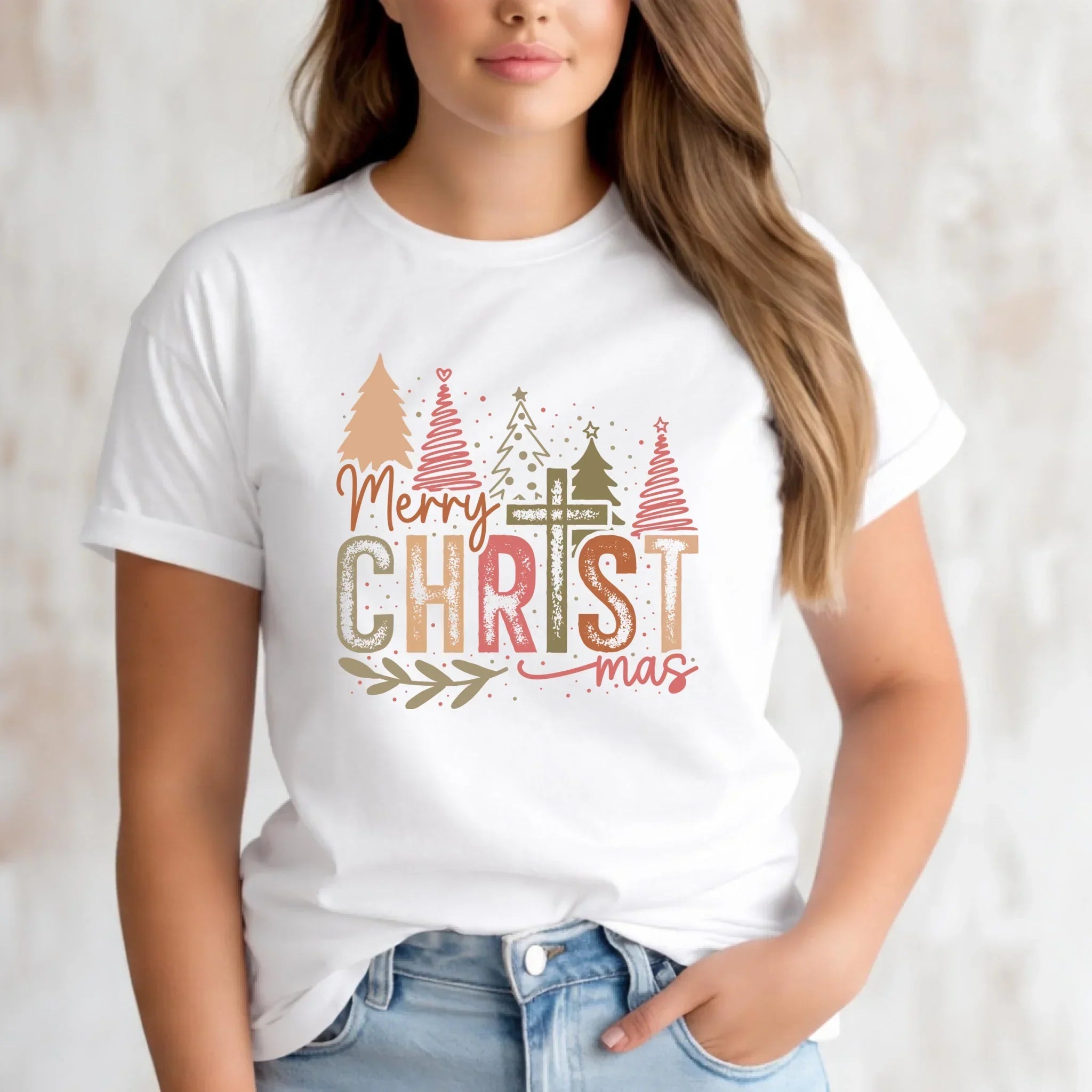 Koszulka damska świąteczna - Merry Christmas BN01 - StoryCups.pl