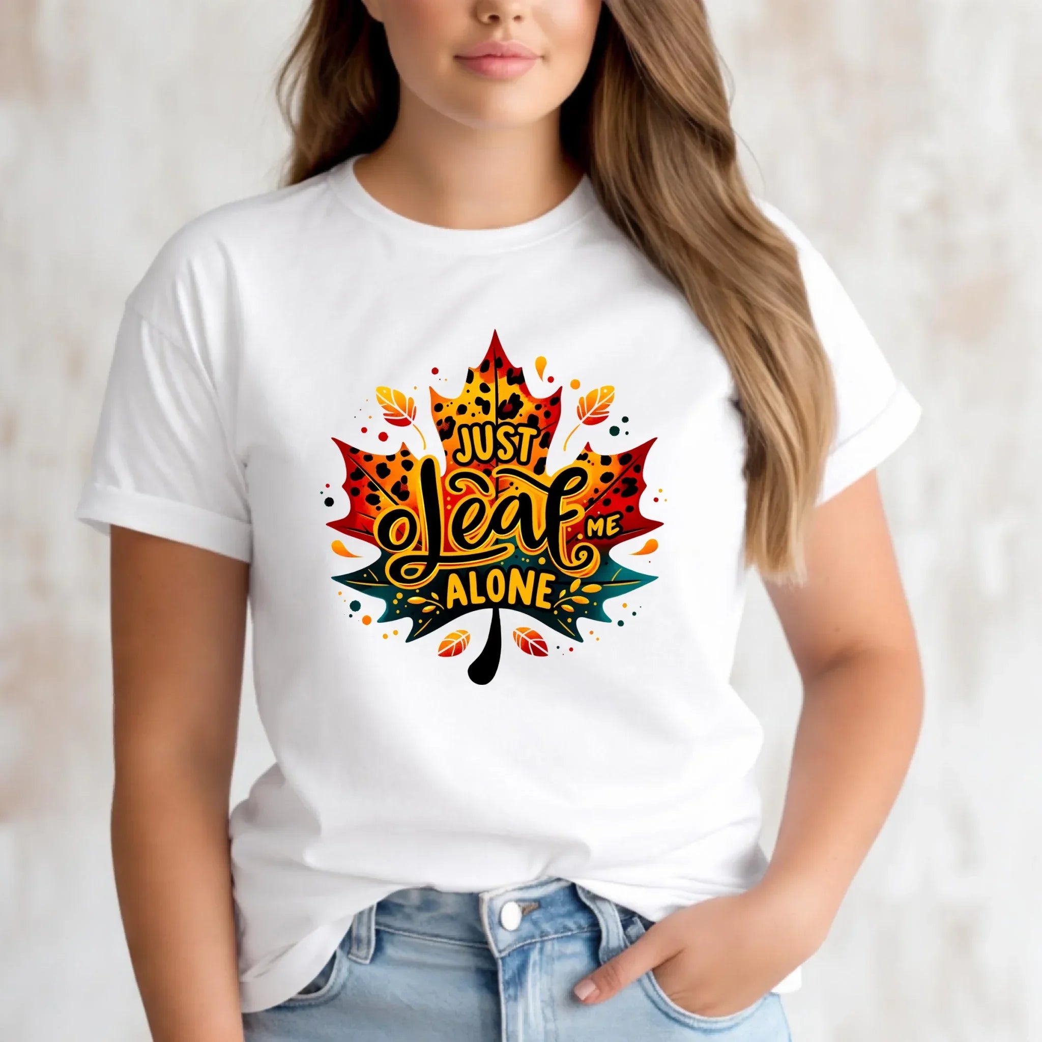 Koszulka damska jesienna - Just leaf me alone JS22 - StoryCups.pl