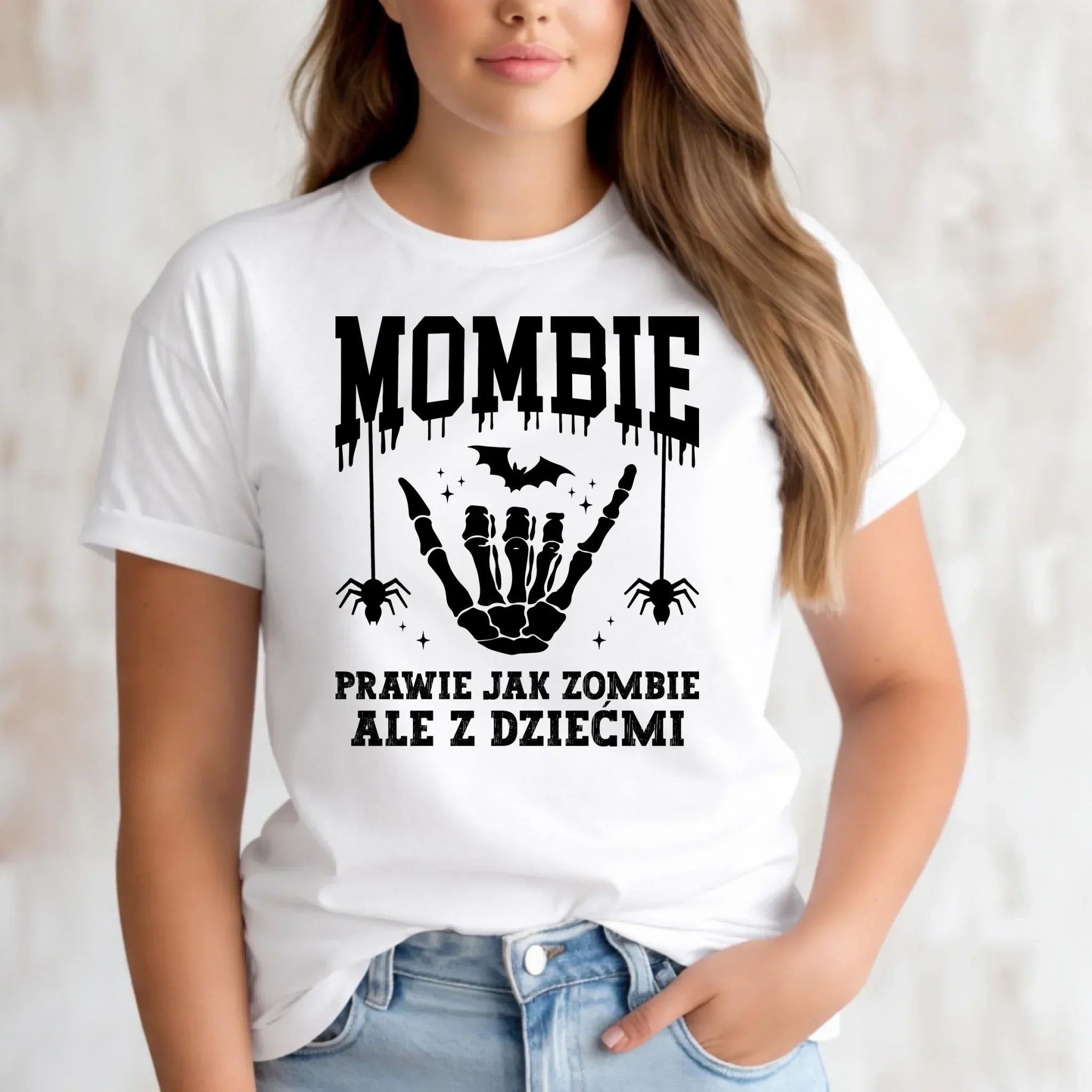 Koszulka damska dla mamy - Mombie - zombie z dziećmi HL18 - StoryCups.pl