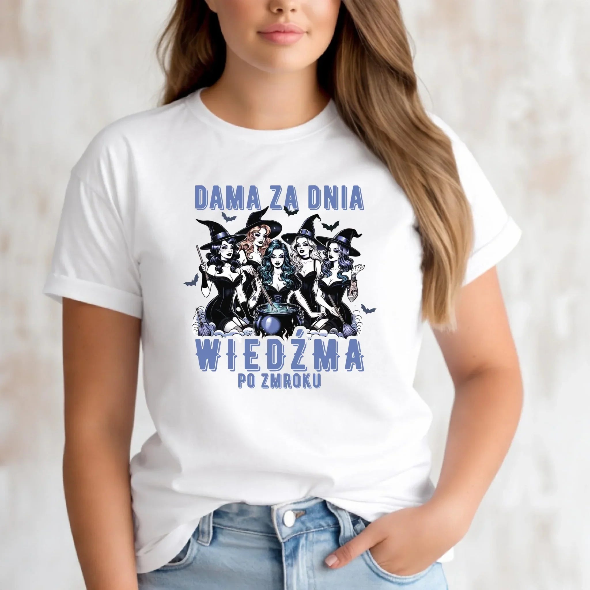 Koszulka damska - Dama za dnia wiedźma po zmroku HL16 - StoryCups.pl