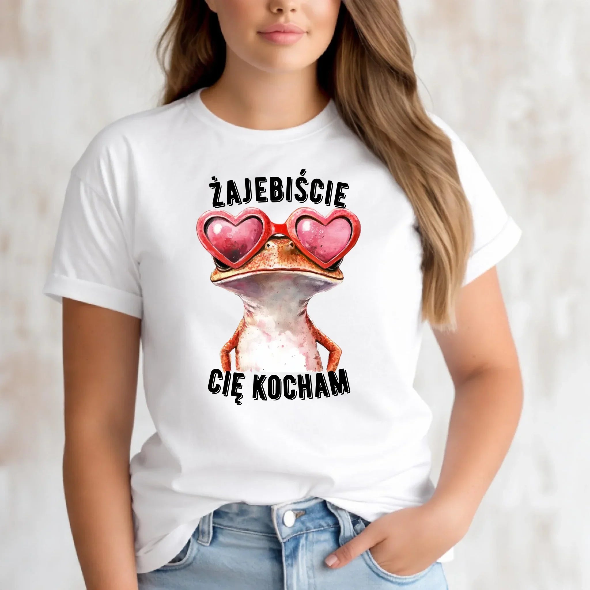 Koszulka damska dla par - Żajebiście Cię Kocham Żaba W17 - StoryCups.pl
