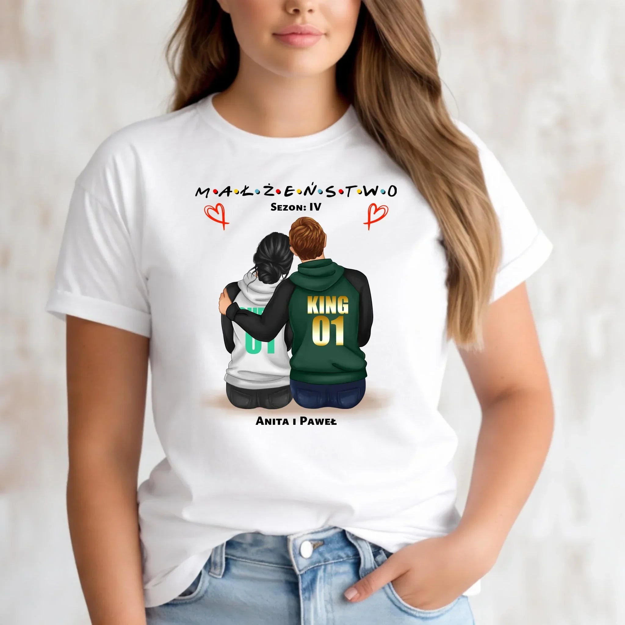 Koszulka damska dla żony - Małżeństwo Sezon - personalizowana W05 - StoryCups.pl