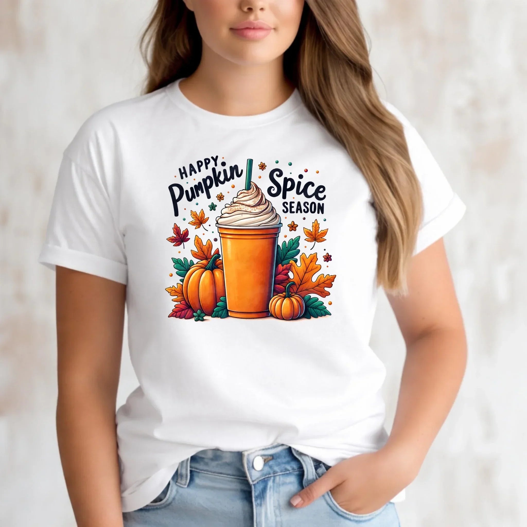 Koszulka damska jesieniara - Pumpkin Spice - kawa dyniowa JS02 - StoryCups.pl