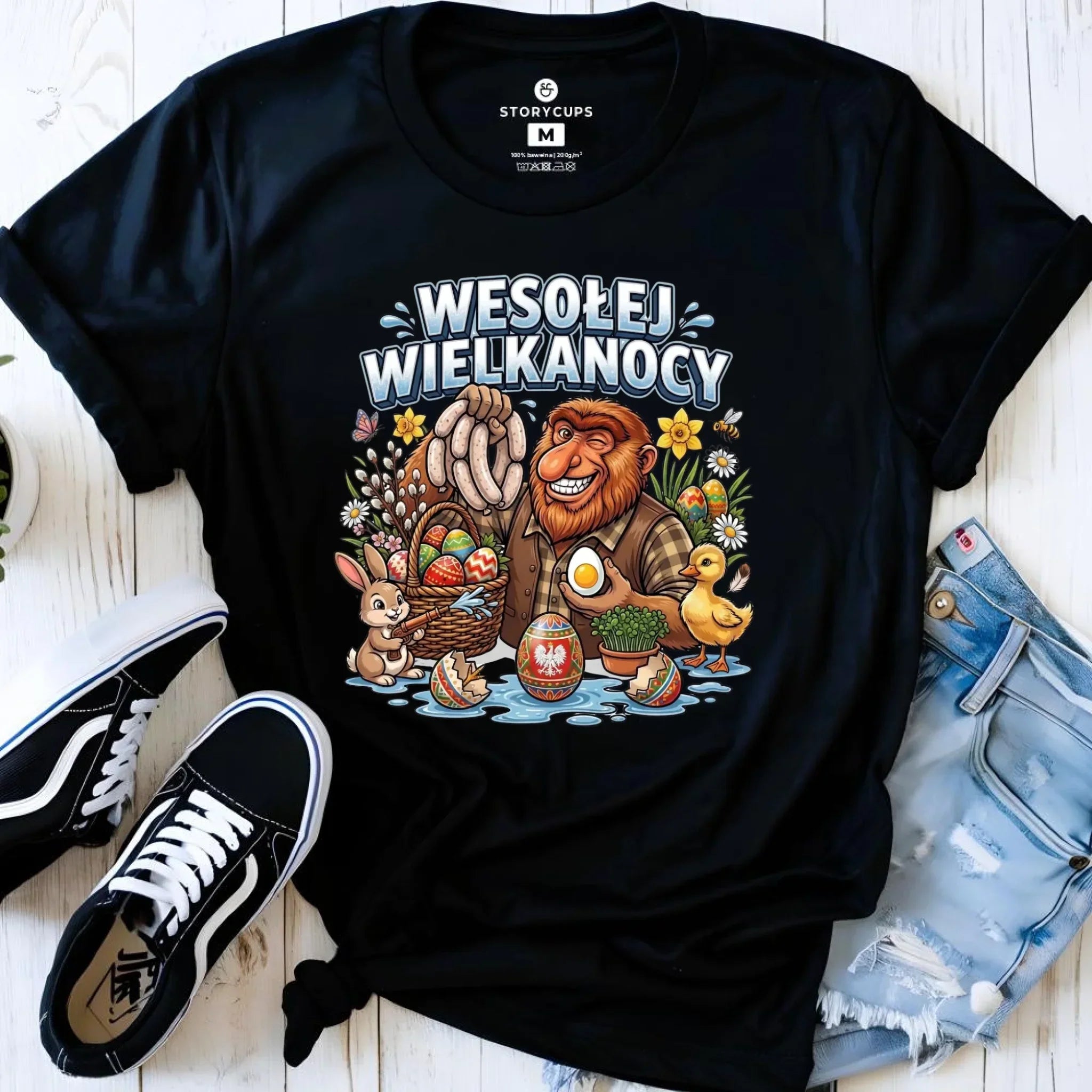 Koszulka damska wielkanocna - Janusz Nosacz - Wesołej Wielkanocy WN21 - StoryCups.pl