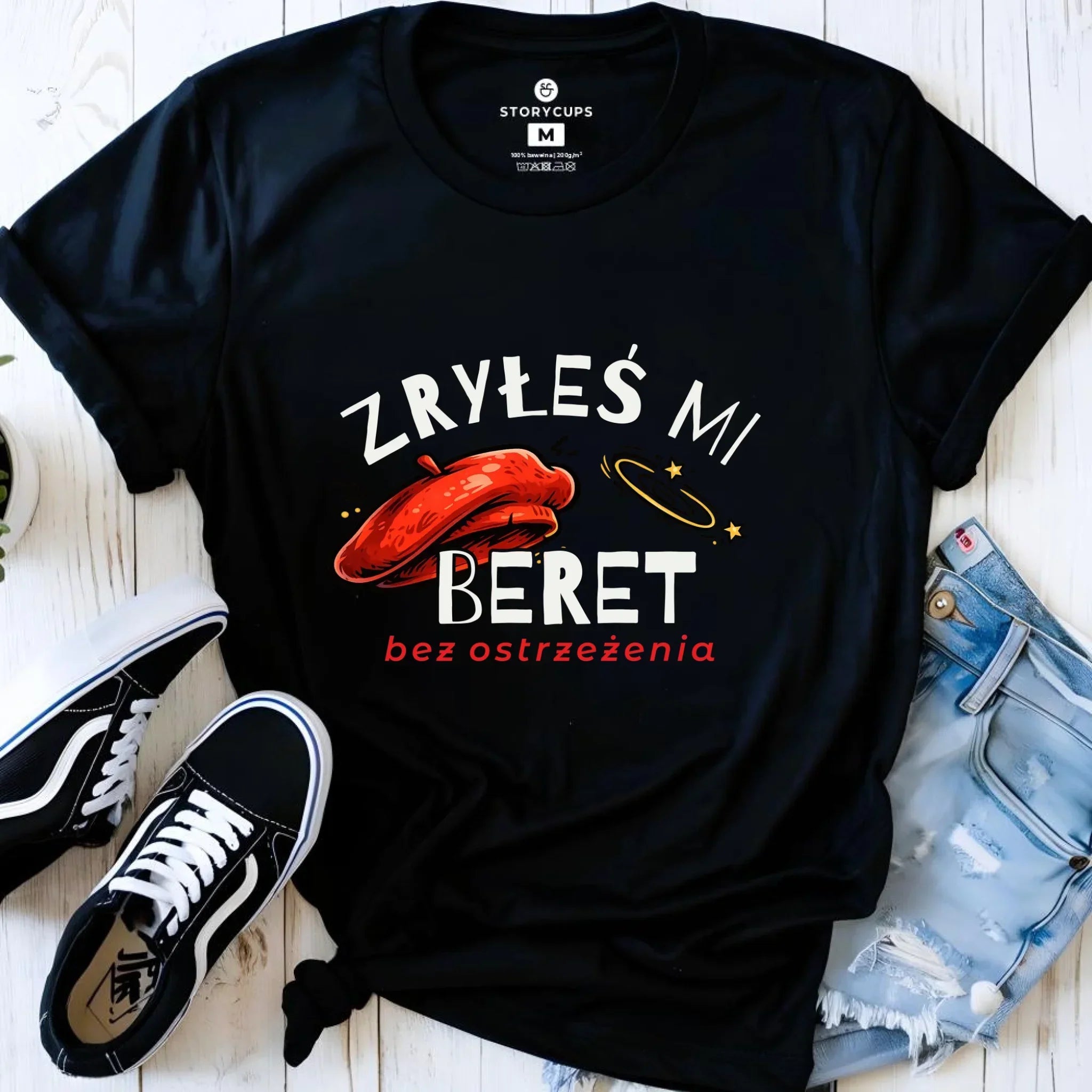 Koszulka damska - Zryłeś mi beret DZ35 - StoryCups.pl