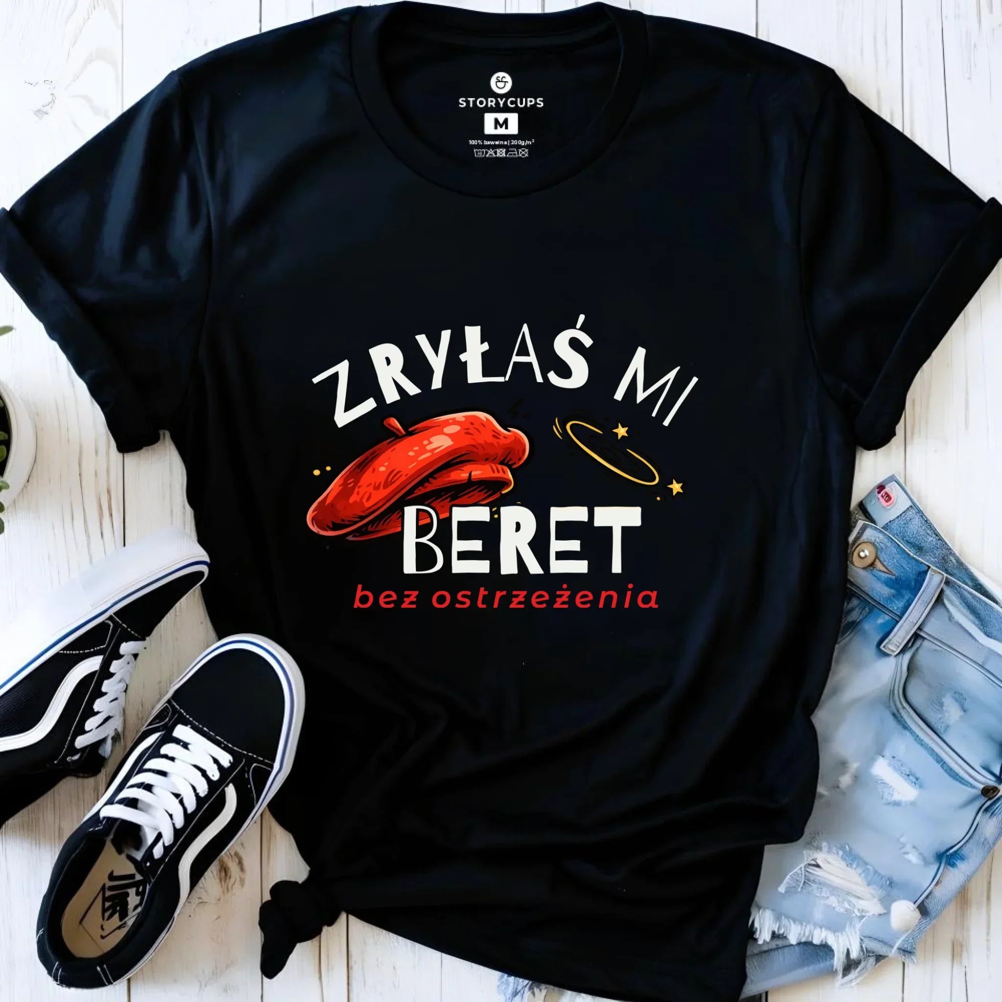 Koszulka damska - Zryłaś mi beret DZ34 - StoryCups.pl