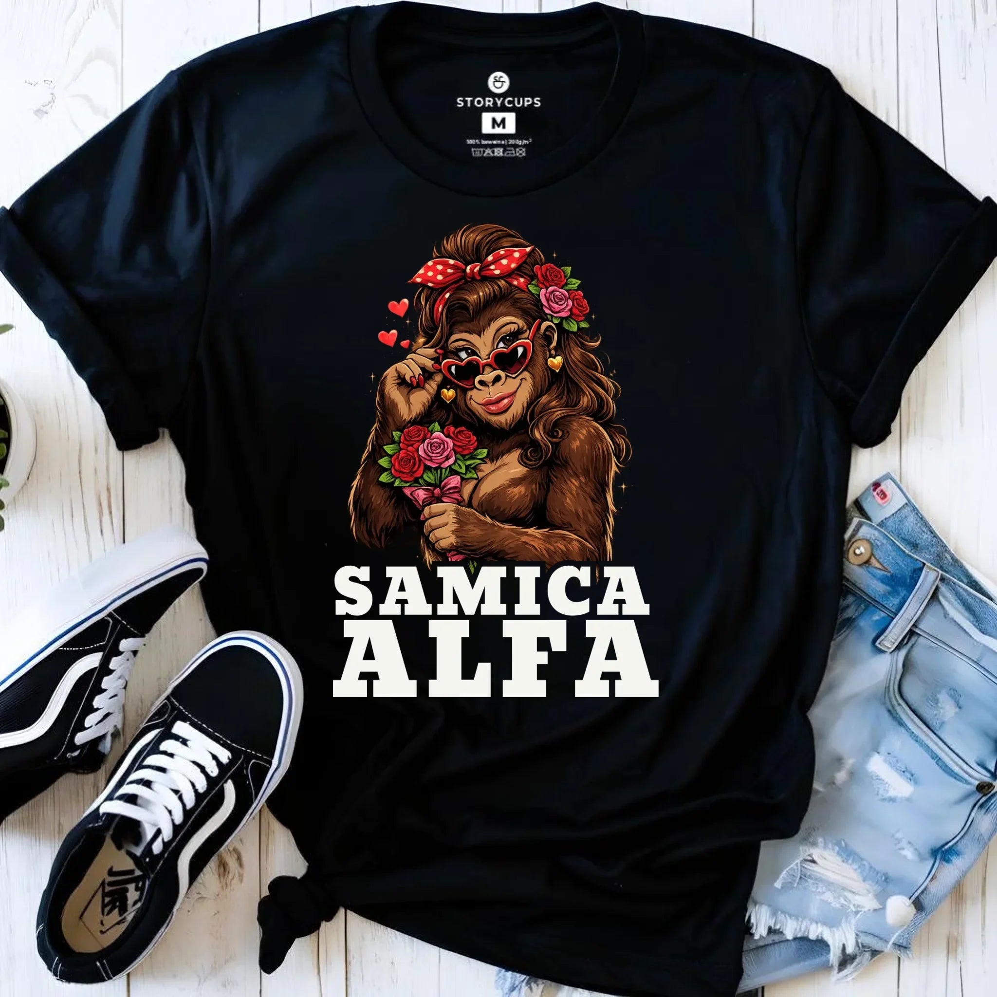 Koszulka damska - Samica Alfa W75 - StoryCups.pl