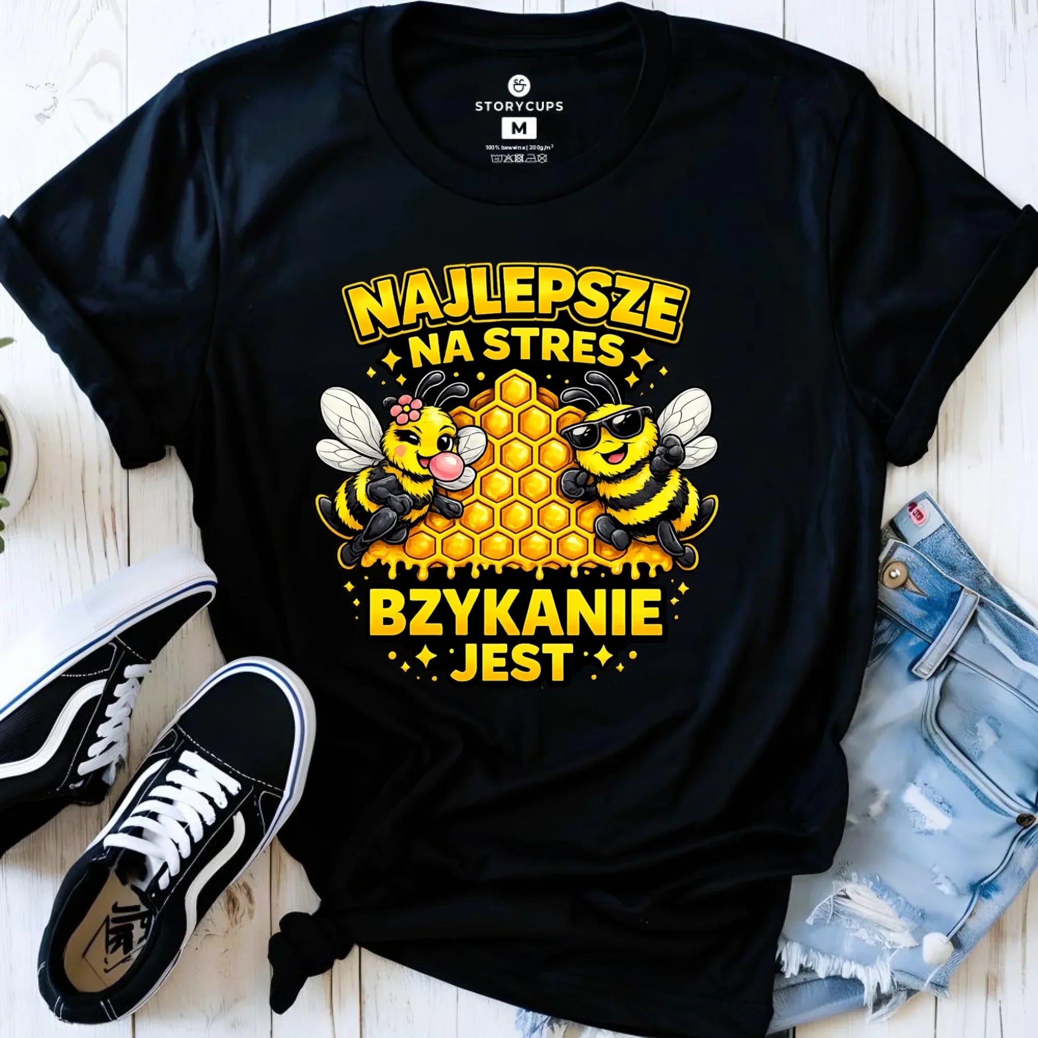 Koszulka damska - Najlepsze na stres bzykanie jest W79 - StoryCups.pl