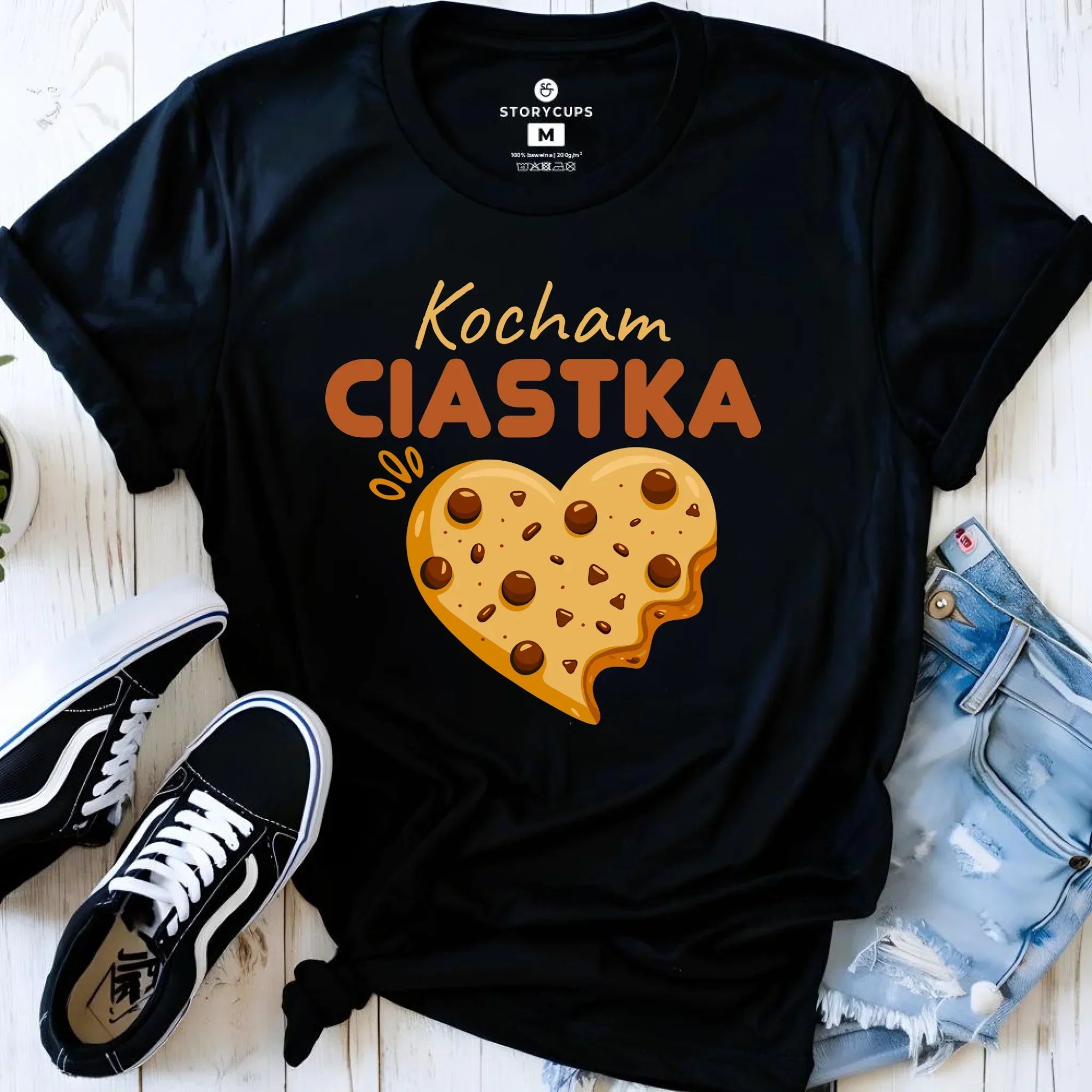 Koszulka damska - Kocham Ciastka W53 - StoryCups.pl