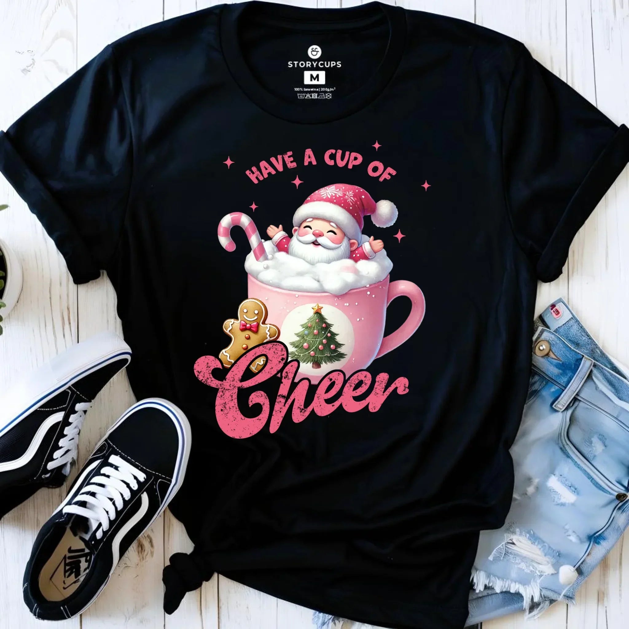 Koszulka damska świąteczna - Have a cup of cheer BN53 - StoryCups.pl