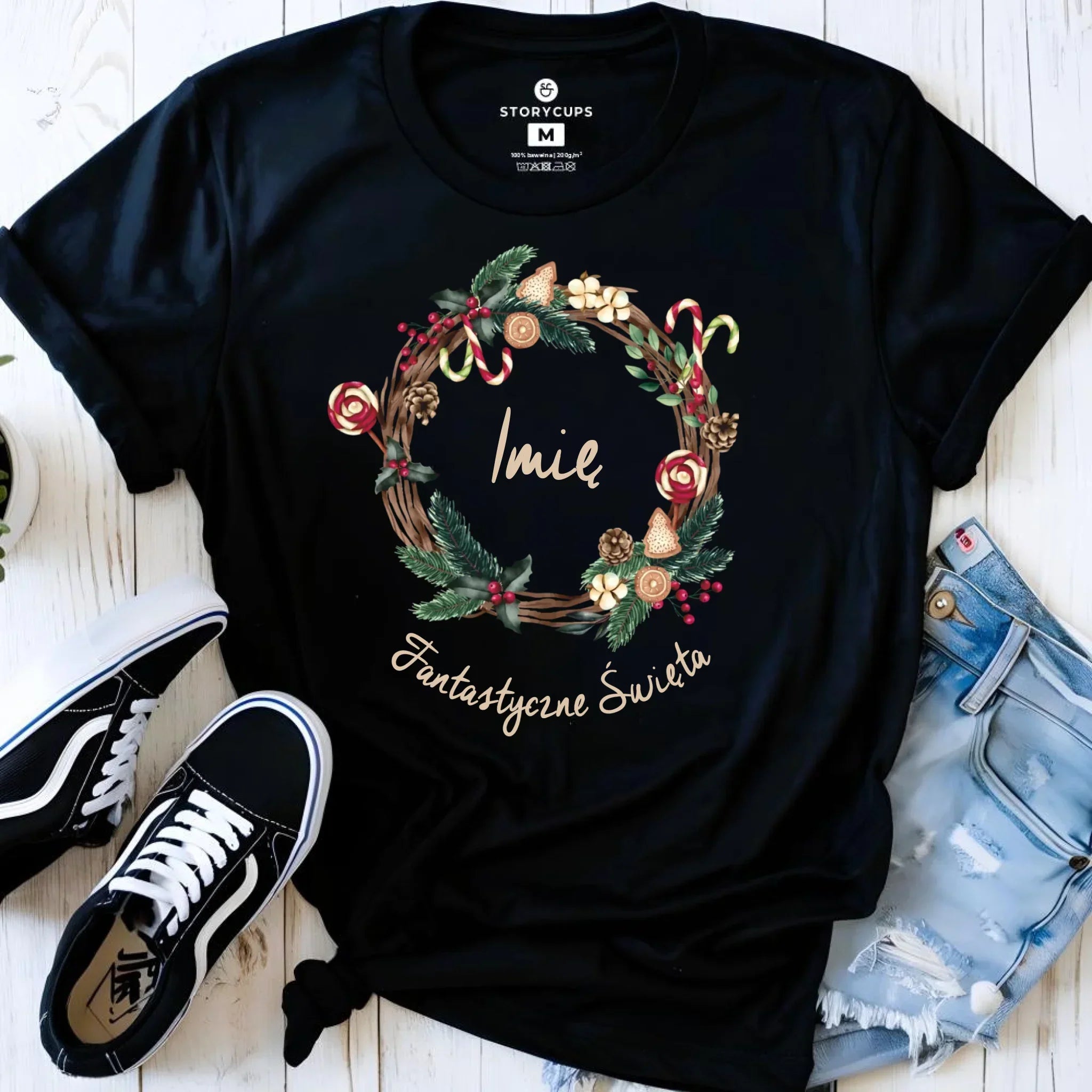 Koszulka damska świąteczna - Fantastyczne Święta - personalizowana BN14 - StoryCups.pl