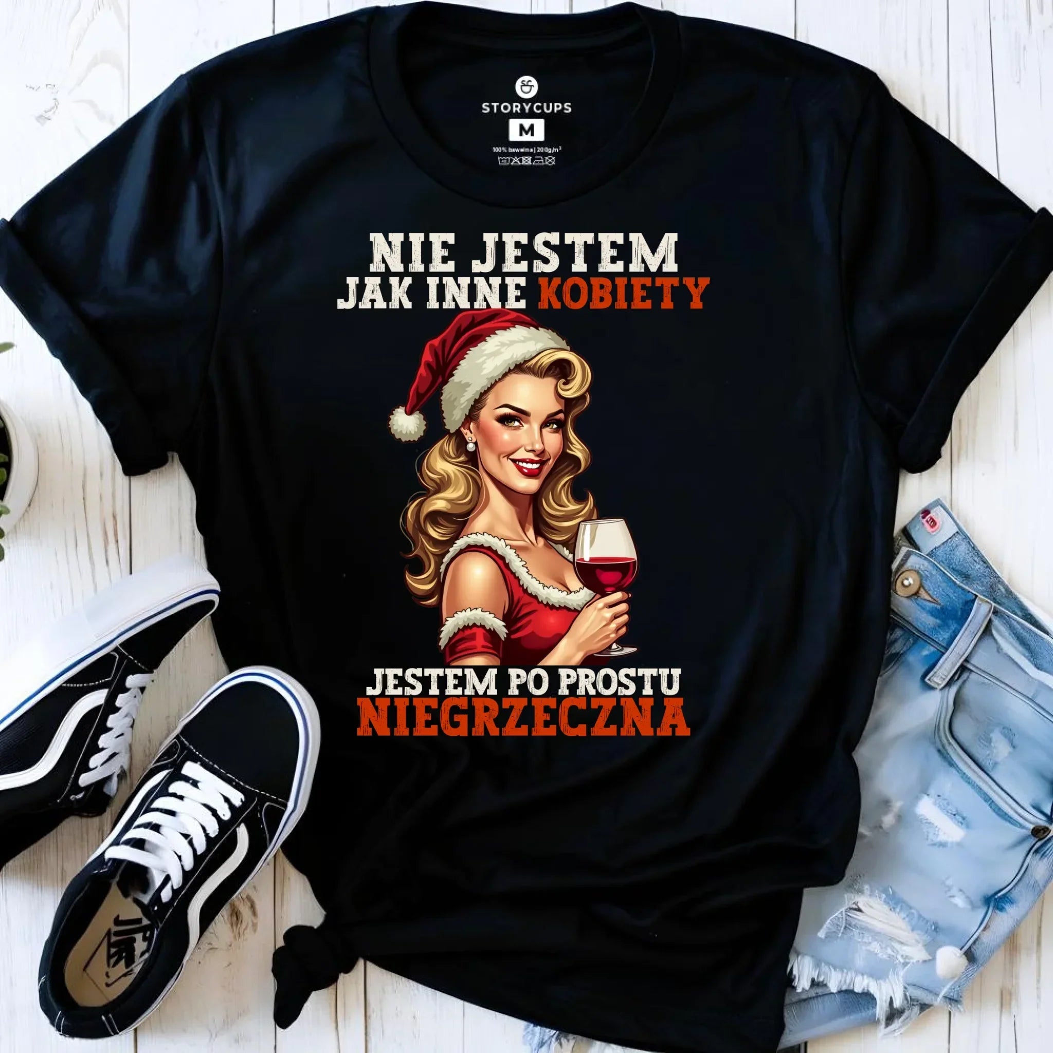 Koszulka damska świąteczna - prezent dla niej - Nie jestem jak inne kobiety BN03 - StoryCups.pl