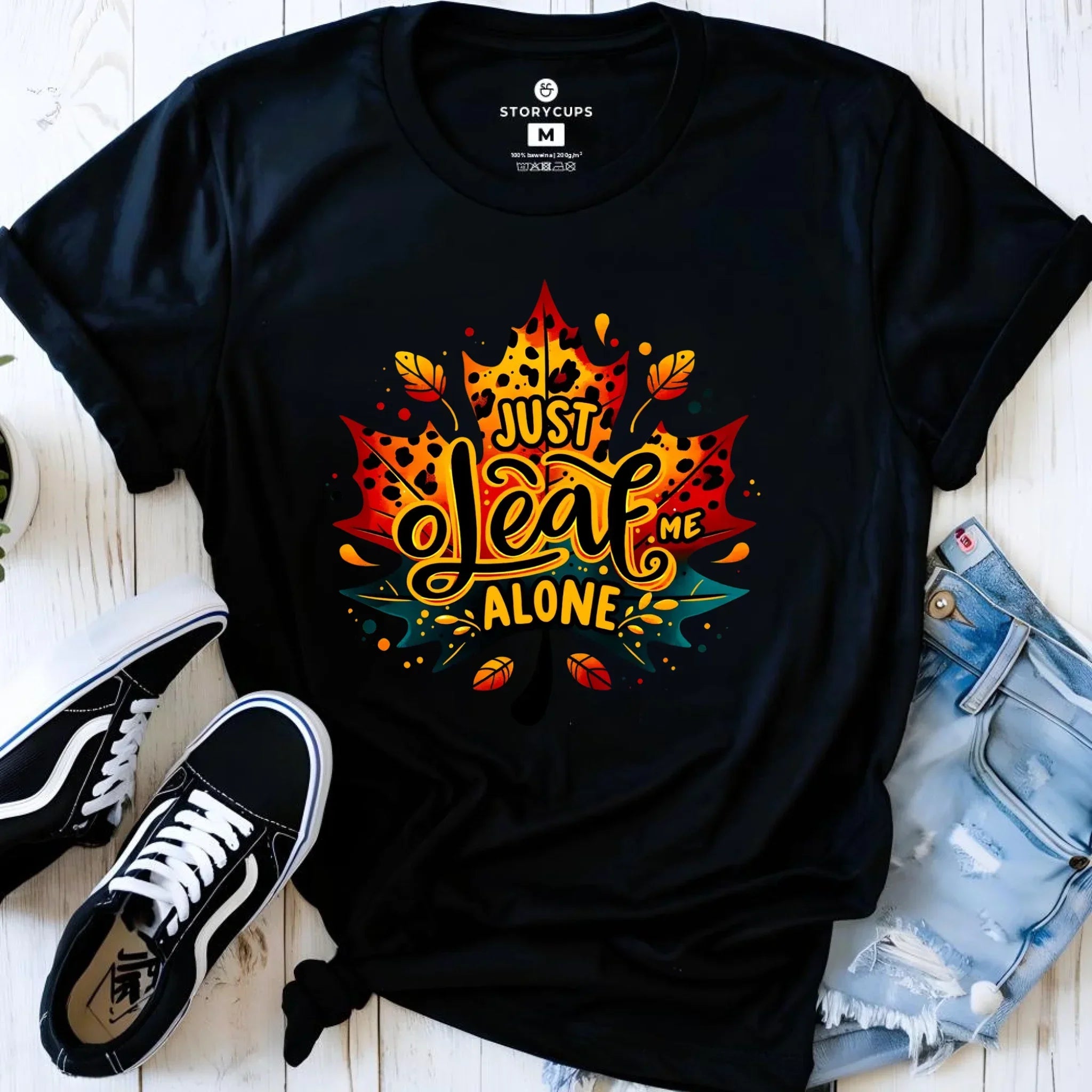 Koszulka damska jesienna - Just leaf me alone JS22 - StoryCups.pl
