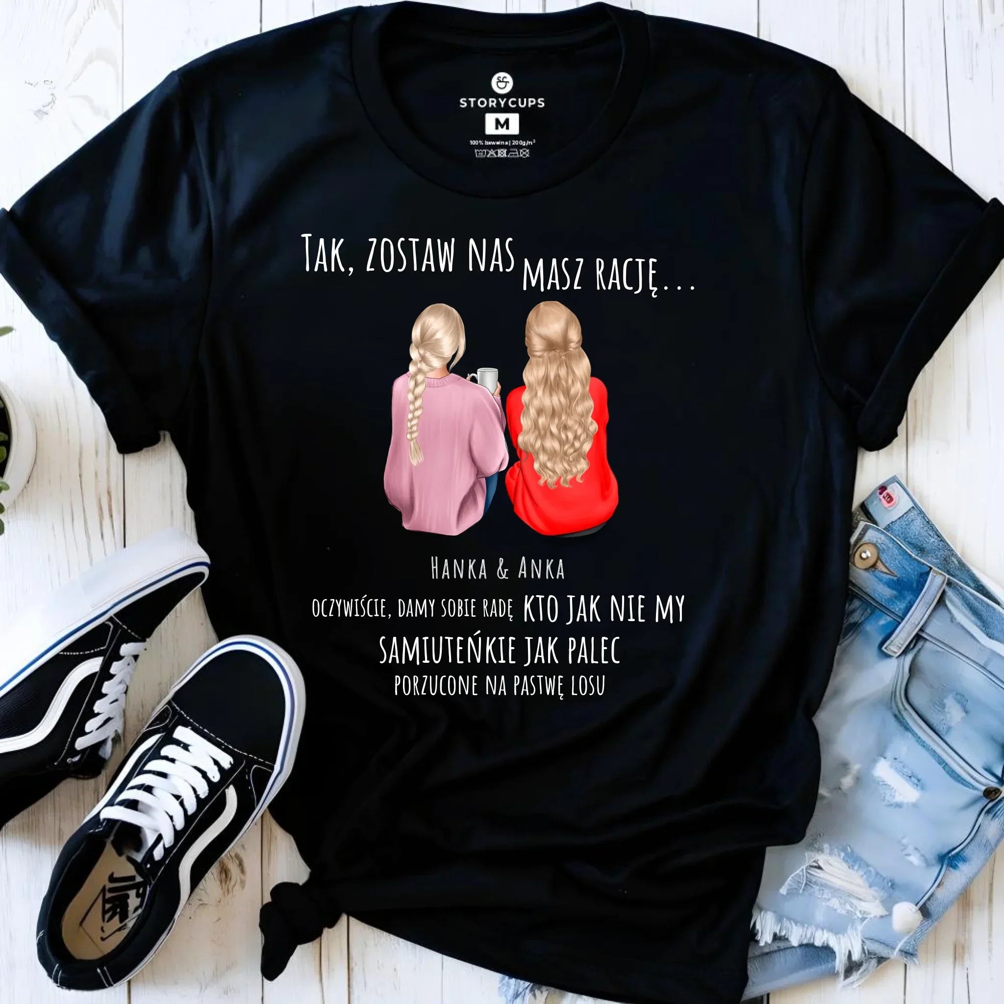 Koszulka damska na odejście z pracy - prezent od koleżanek - 2-5 osób personalizowana OP16 - StoryCups.pl